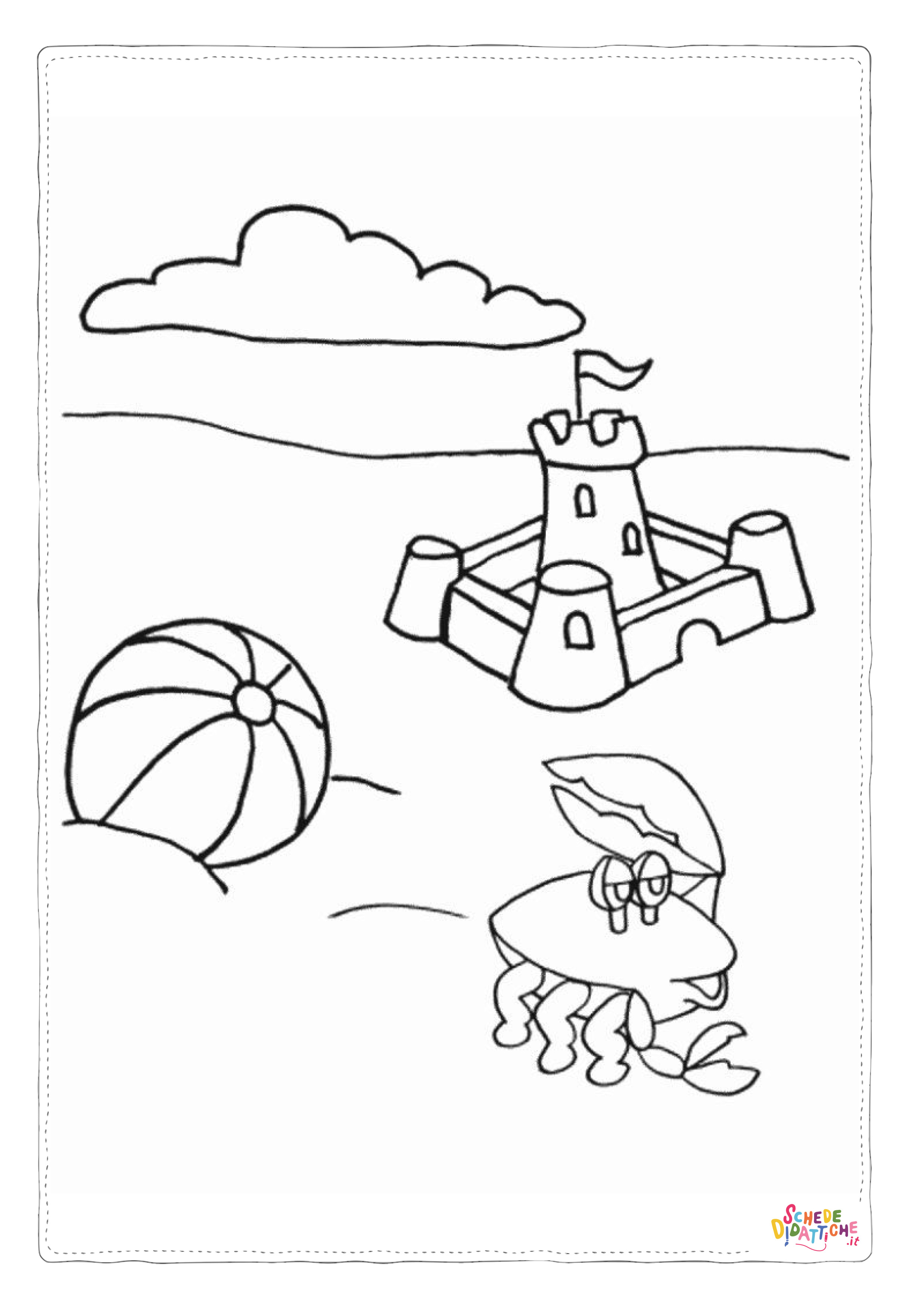 Disegno "Disegno di mare da stampare e colorare 2" Disegno di mare da stampare e colorare 2