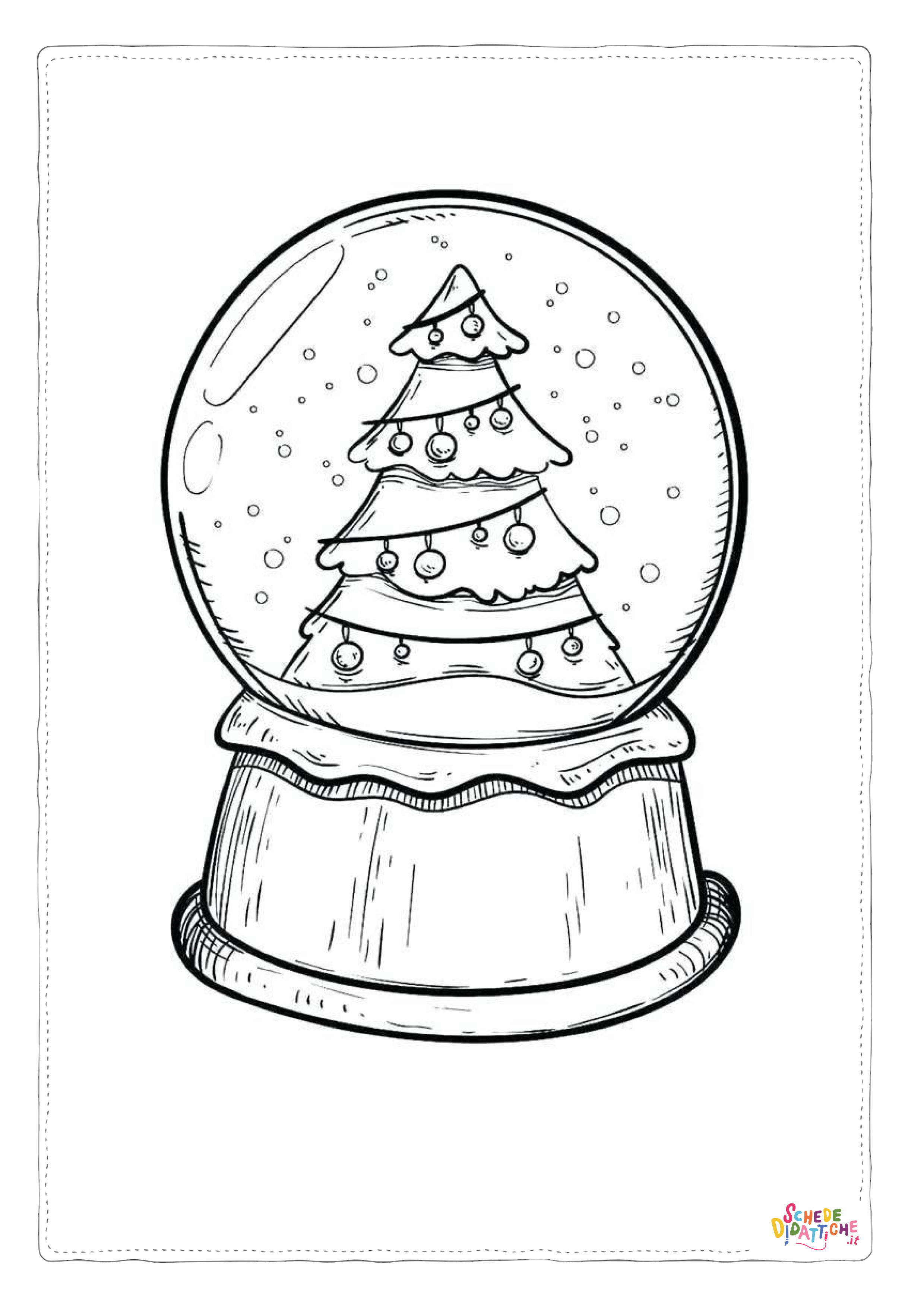 Disegno "Disegno di albero di Natale da stampare e colorare 233" Disegno di albero di Natale da stampare e colorare 233