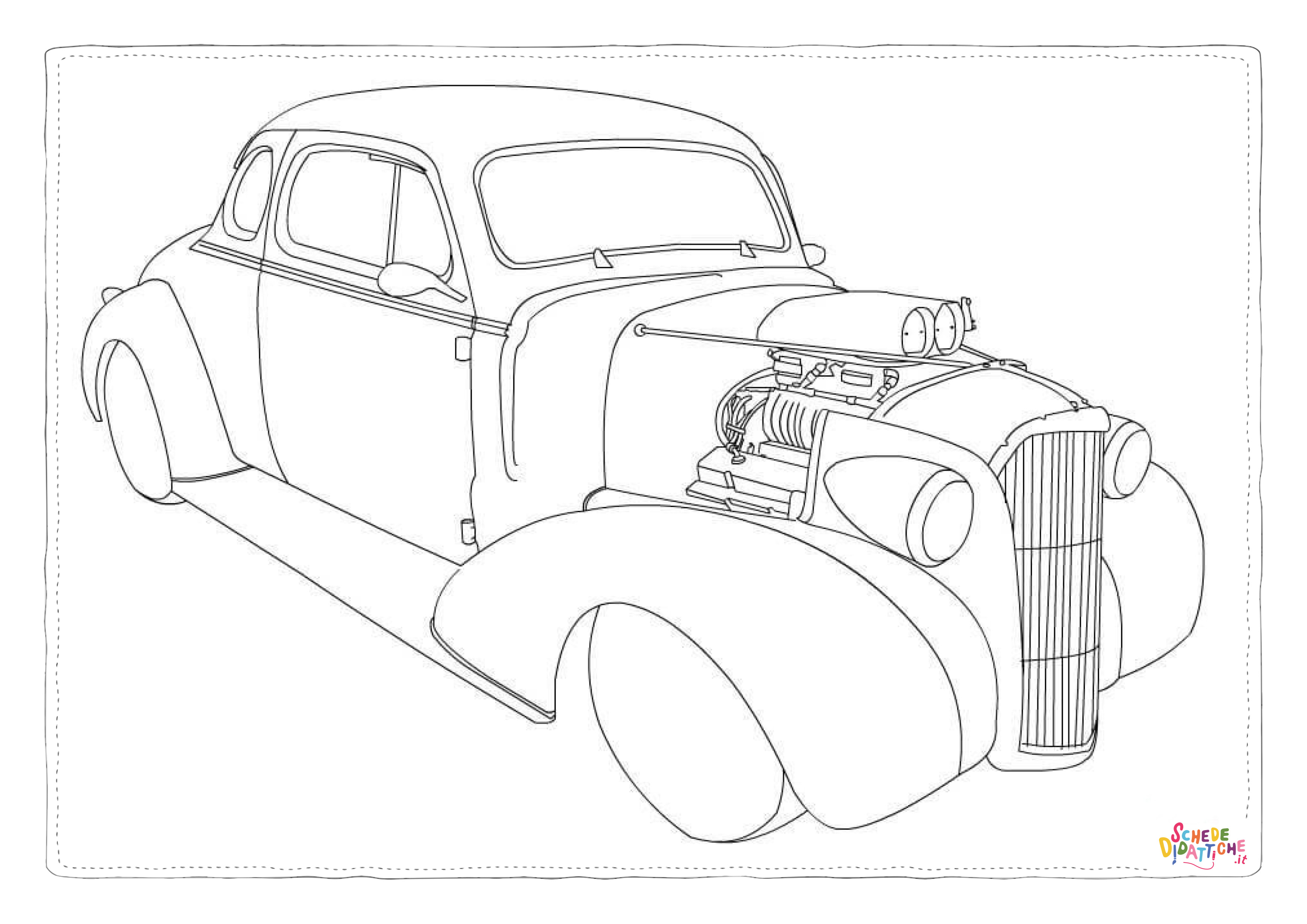 Disegno "Disegno di automobile da stampare e colorare 11" Disegno di automobile da stampare e colorare 11