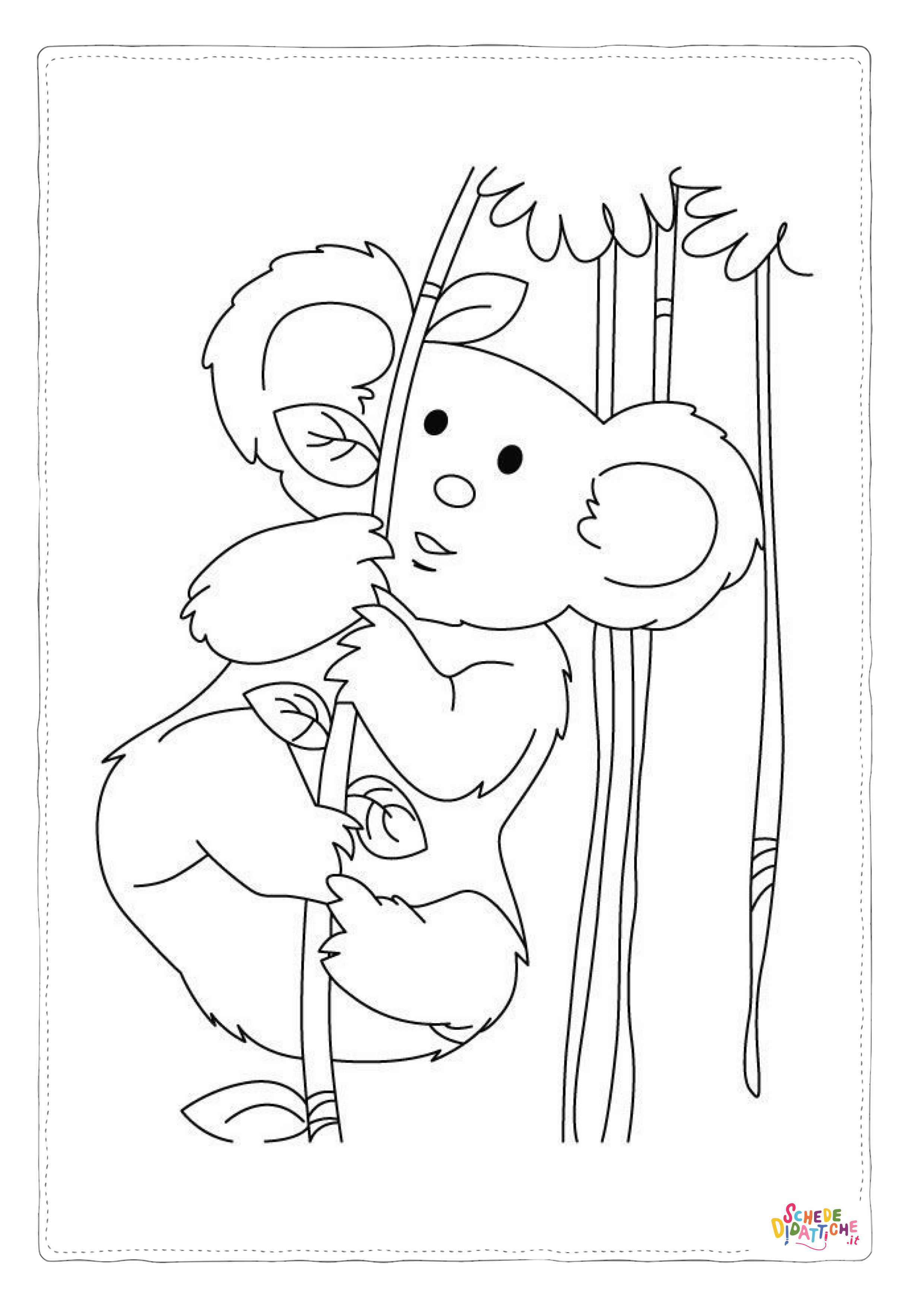 Disegno "Disegno di koala da stampare e colorare 32" Disegno di koala da stampare e colorare 32