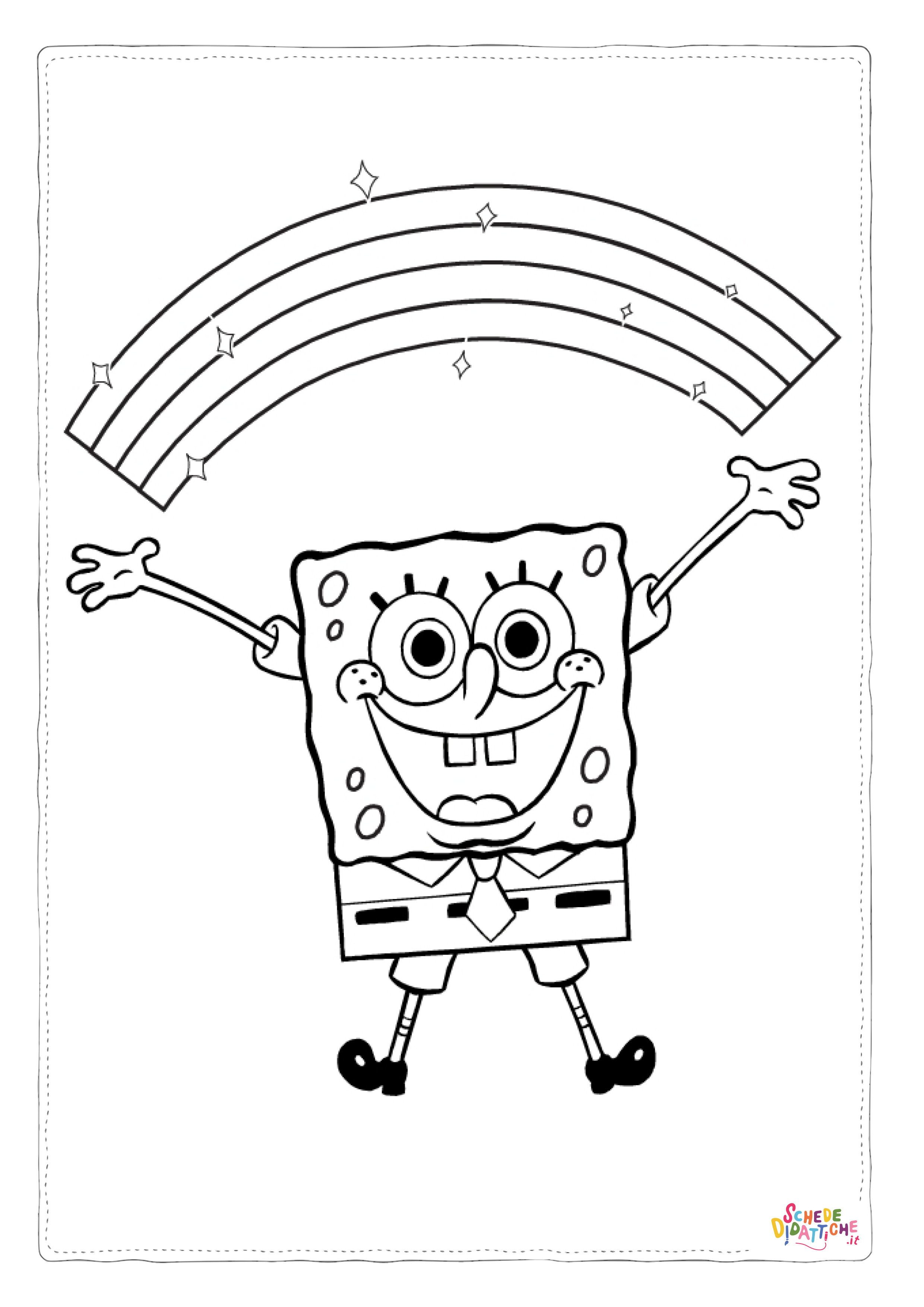 Disegno di Spongebob da stampare e colorare 41