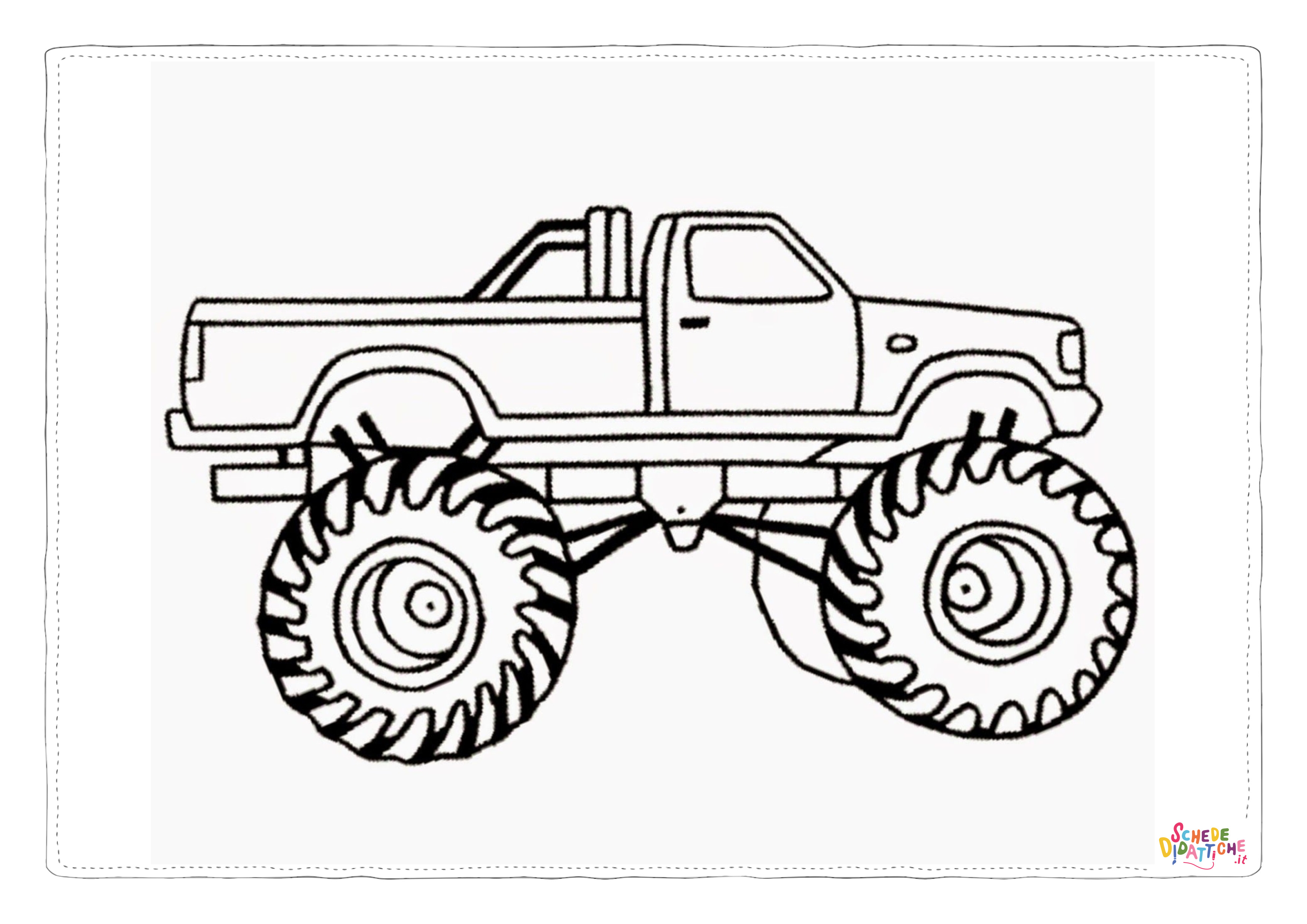 Disegno "Disegno di monstertruck da stampare e colorare 38" Disegno di monstertruck da stampare e colorare 38