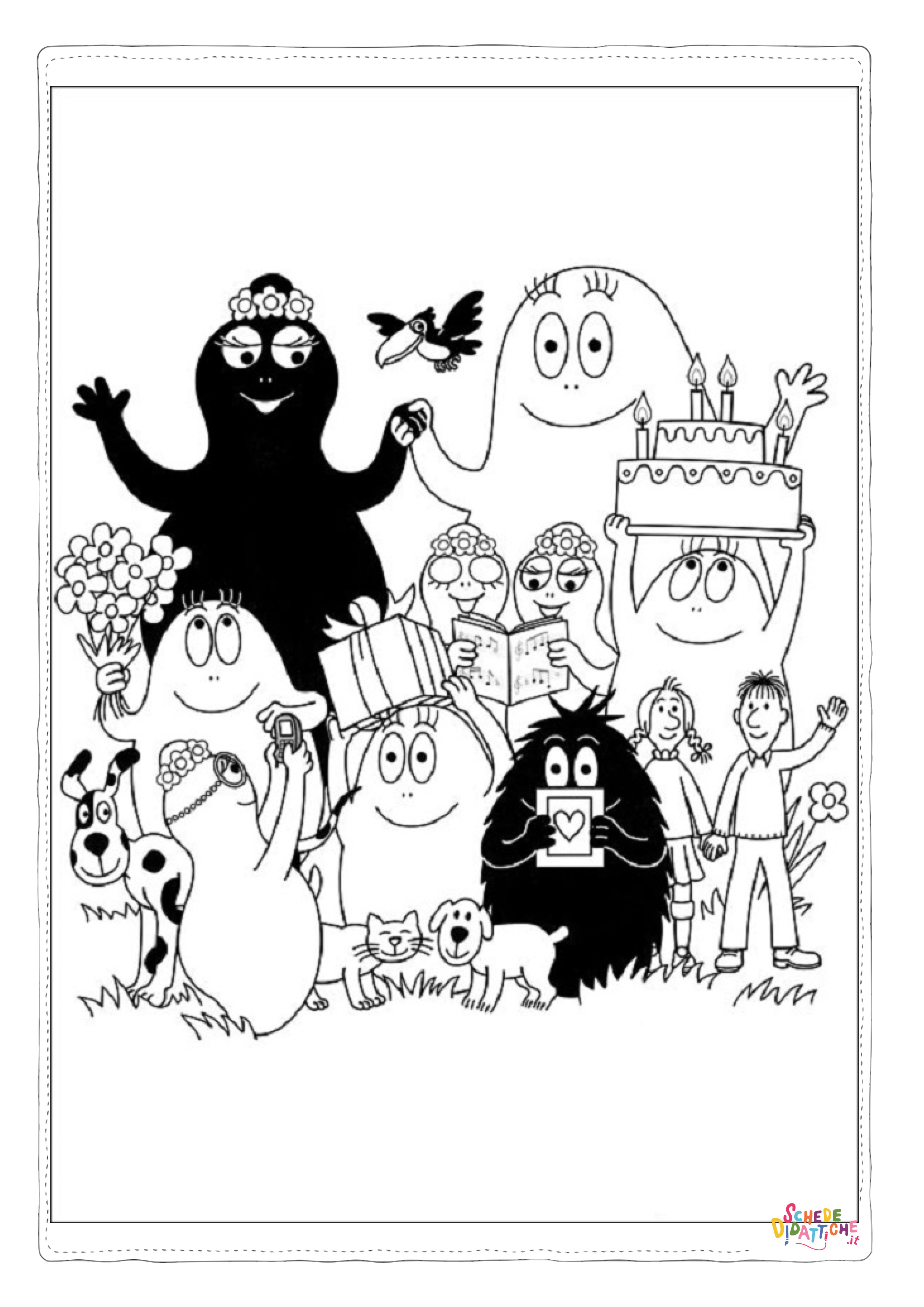 Disegno di Barbapap da stampare e colorare 19