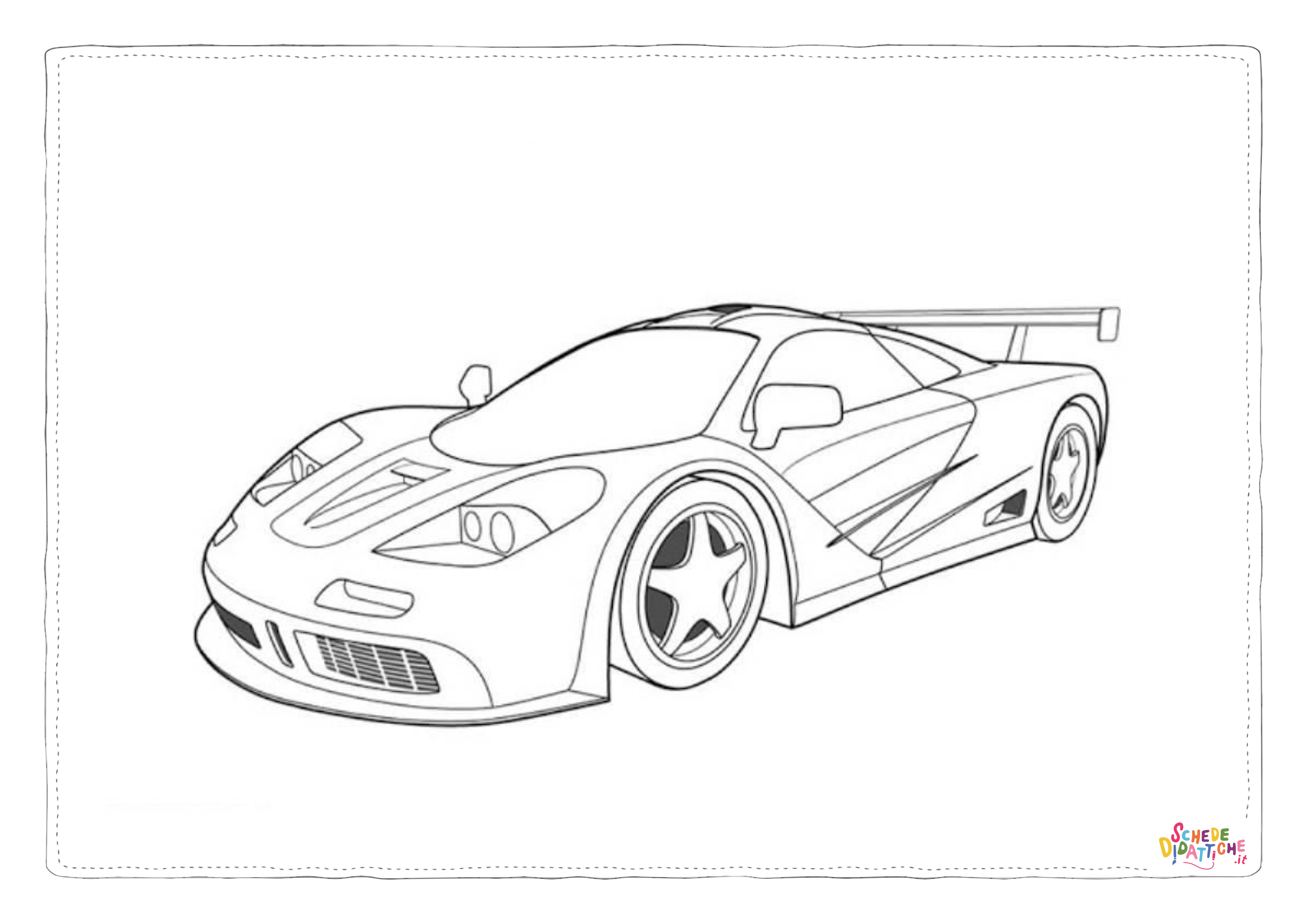 Disegno "Disegno di automobile da stampare e colorare 201" Disegno di automobile da stampare e colorare 201