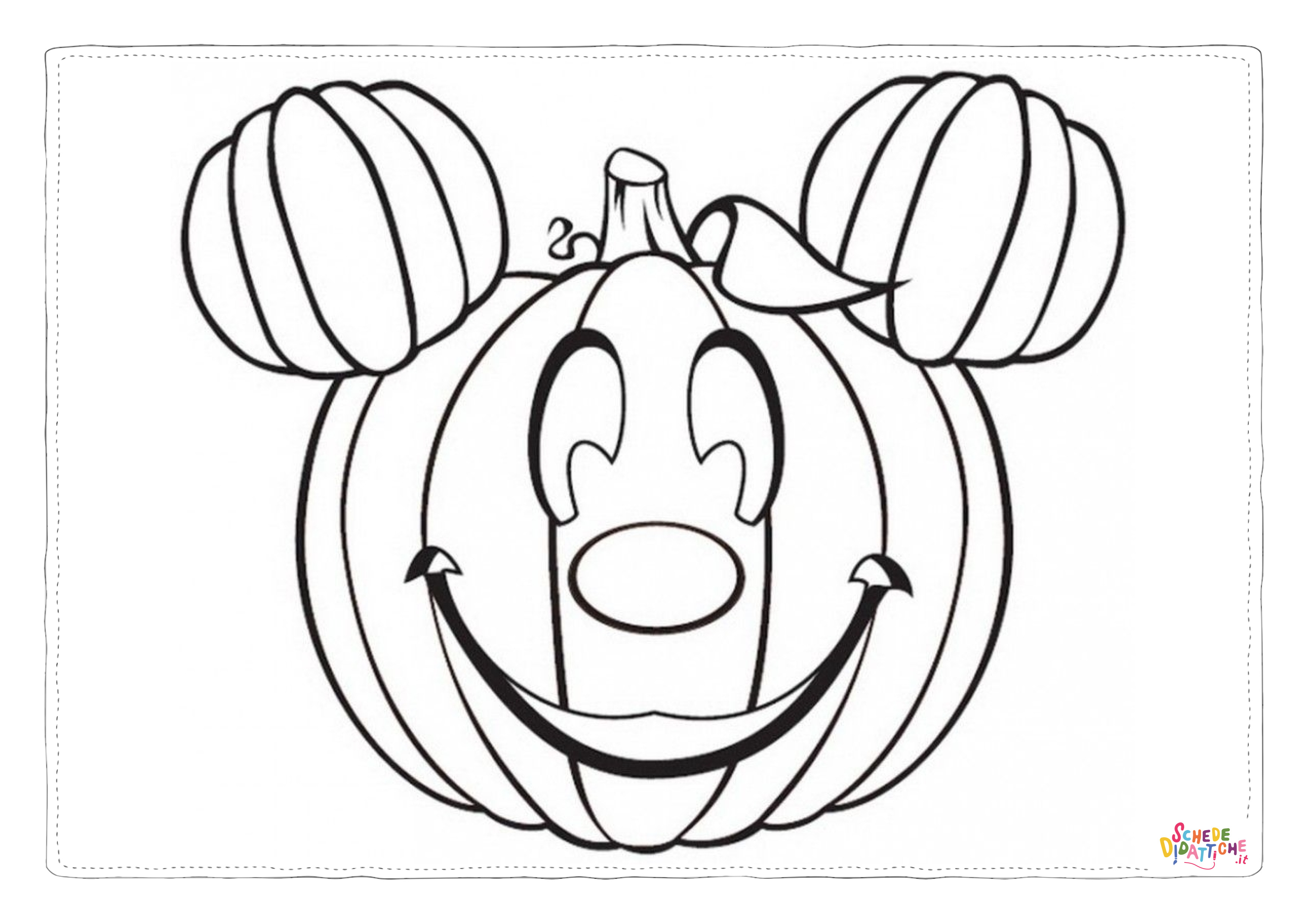 Disegno "Disegno di zucca di Halloween da stampare e colorare 50" Disegno di zucca di Halloween da stampare e colorare 50