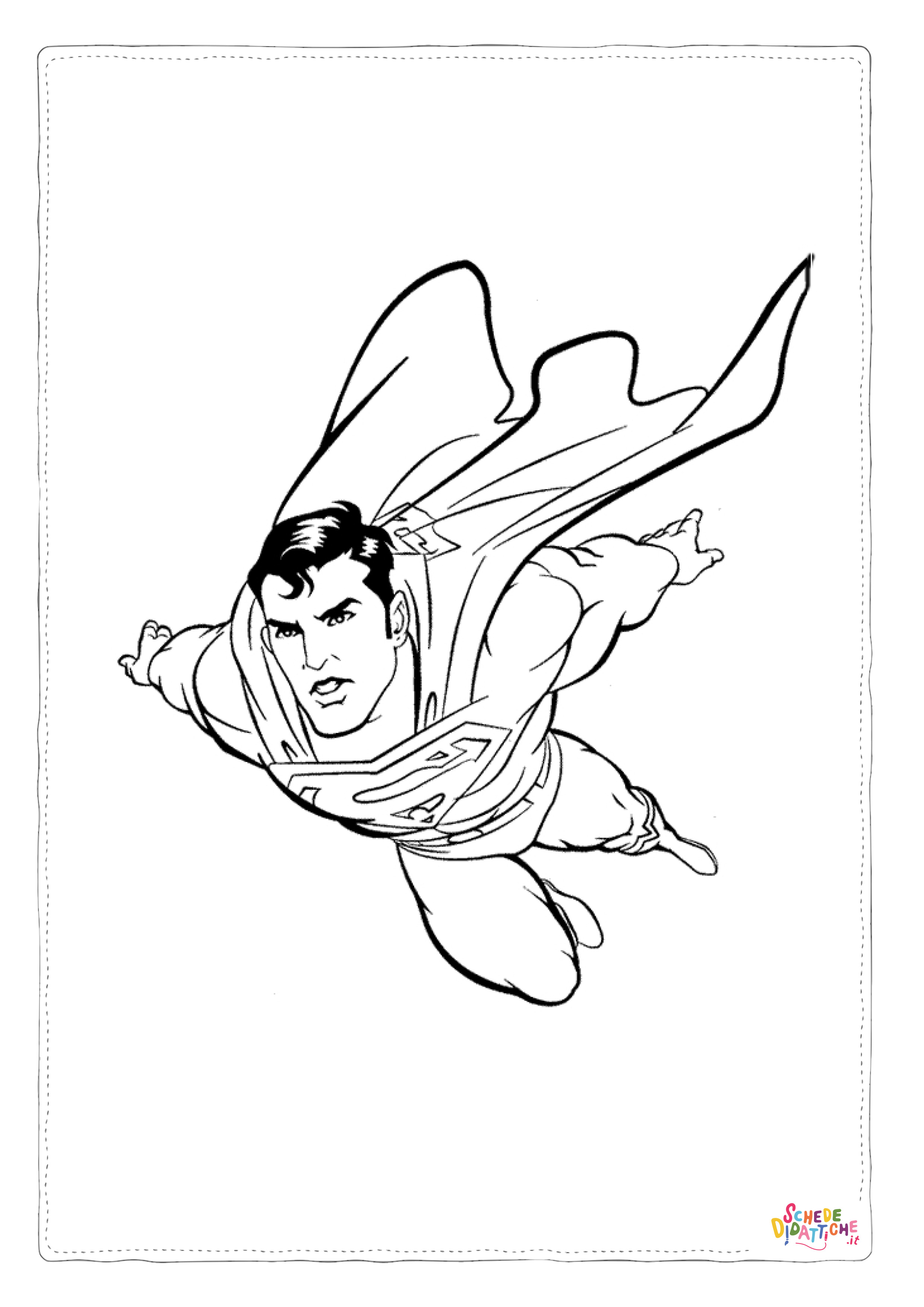 Disegno "Disegno di Superman da stampare e colorare 5" Disegno di Superman da stampare e colorare 5