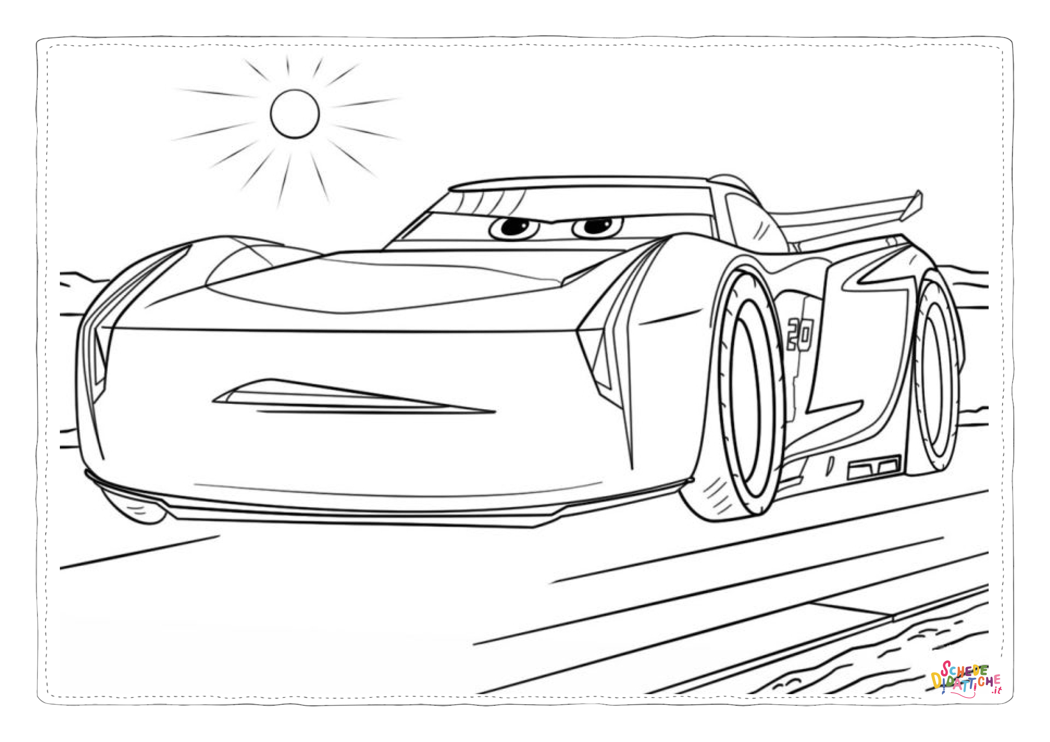 Disegno "Disegno di Cars da stampare e colorare 207" Disegno di Cars da stampare e colorare 207