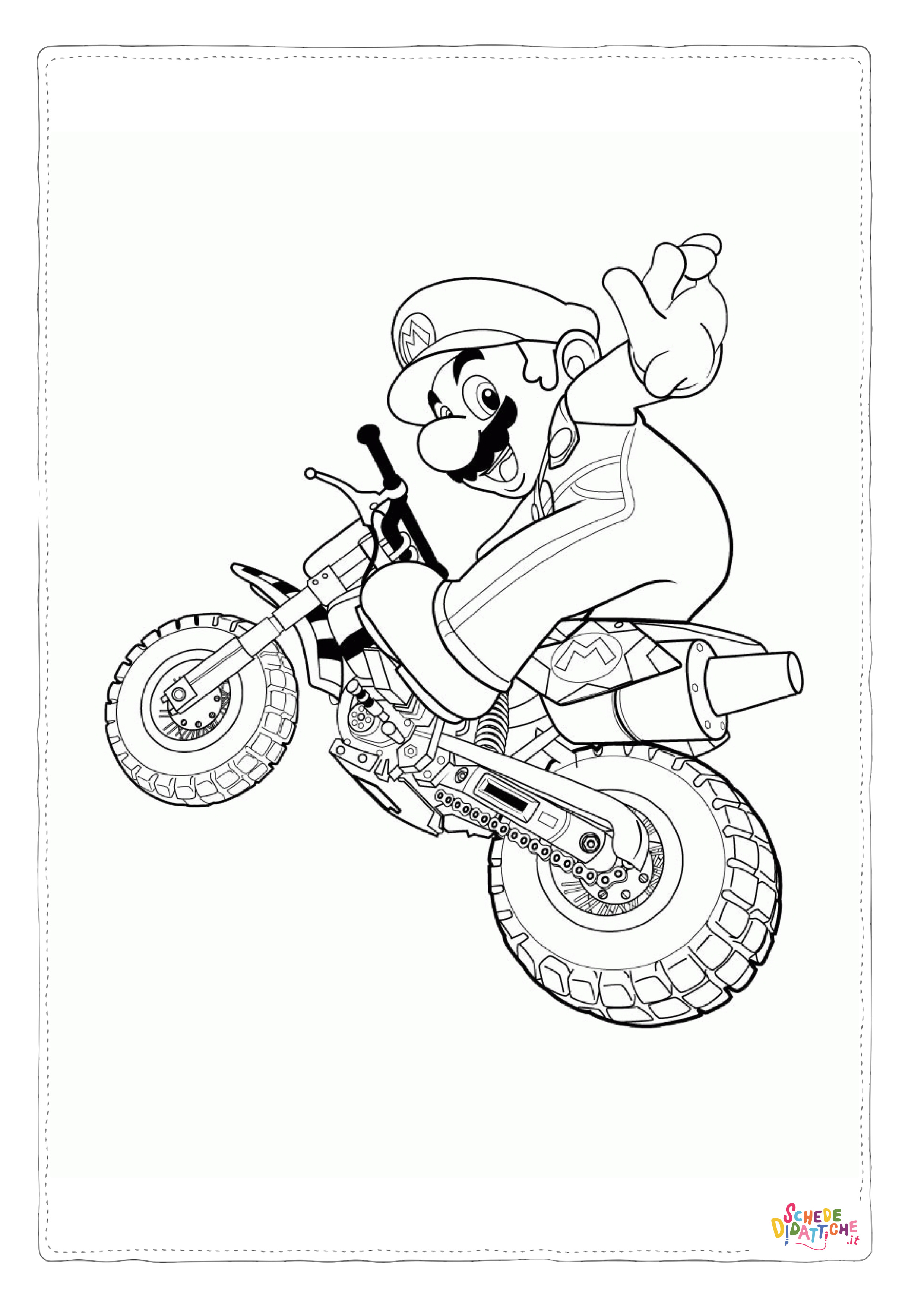Disegno "Disegno di Super Mario da stampare e colorare 127" Disegno di Super Mario da stampare e colorare 127
