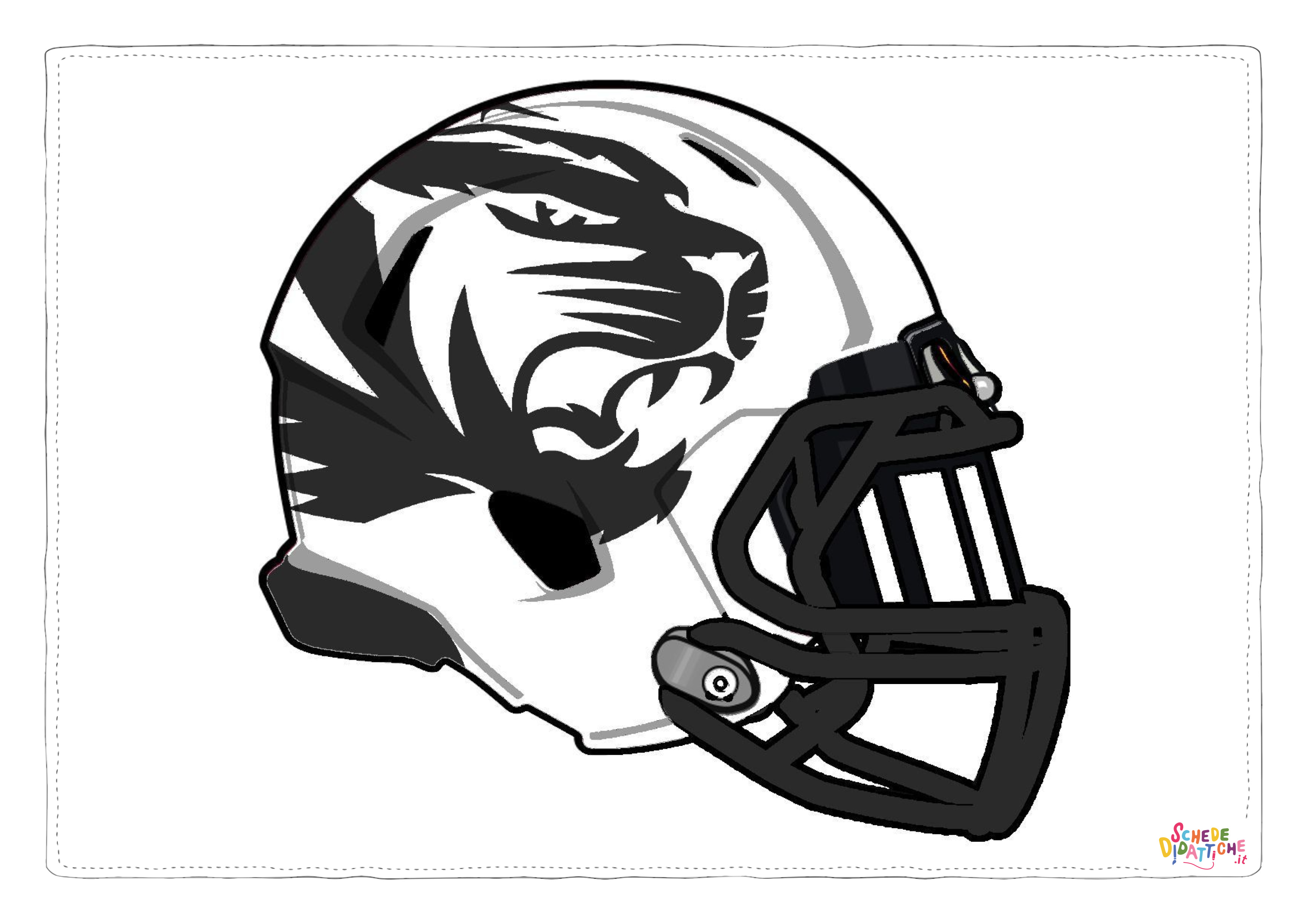 Disegno "Disegno di football americano da stampare e colorare 39" Disegno di football americano da stampare e colorare 39
