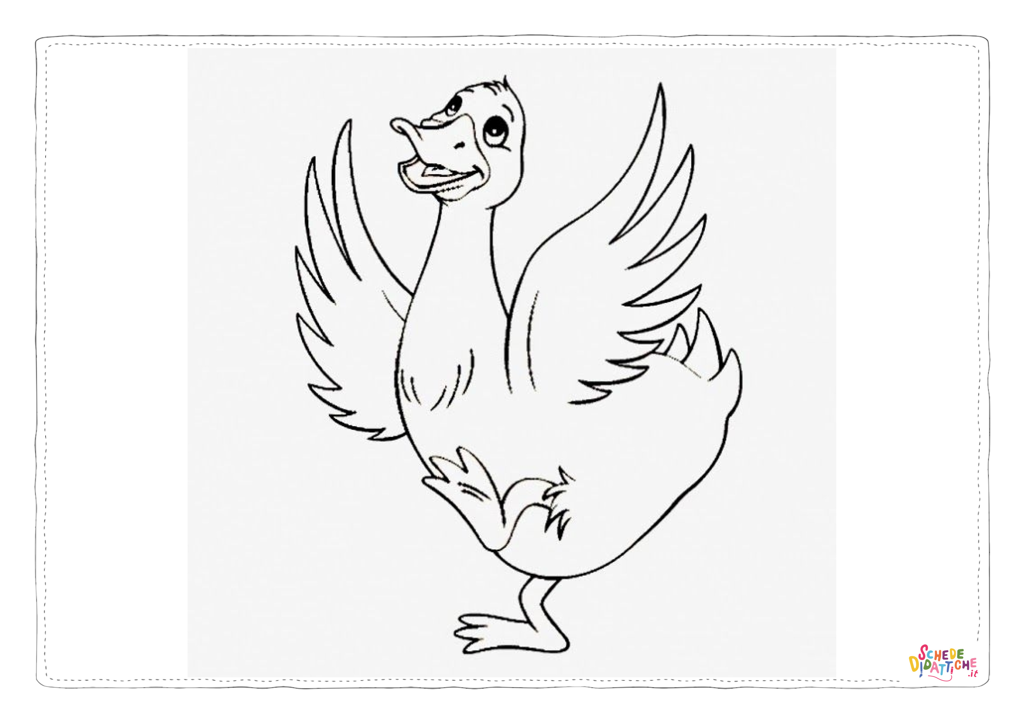 Disegno "Disegno di cigno da stampare e colorare 25" Disegno di cigno da stampare e colorare 25