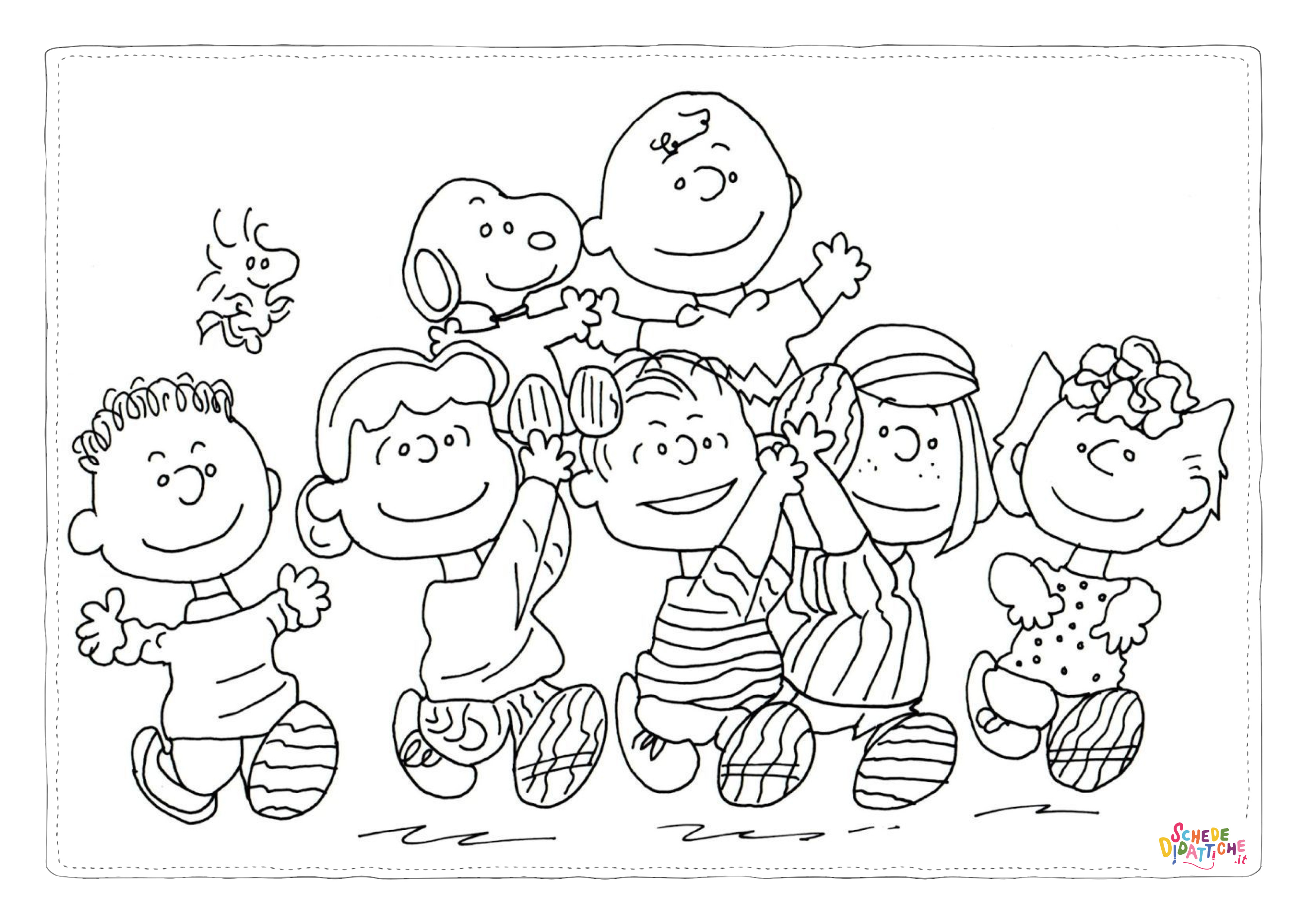 Disegno "Disegno di Snoopy da stampare e colorare 57" Disegno di Snoopy da stampare e colorare 57