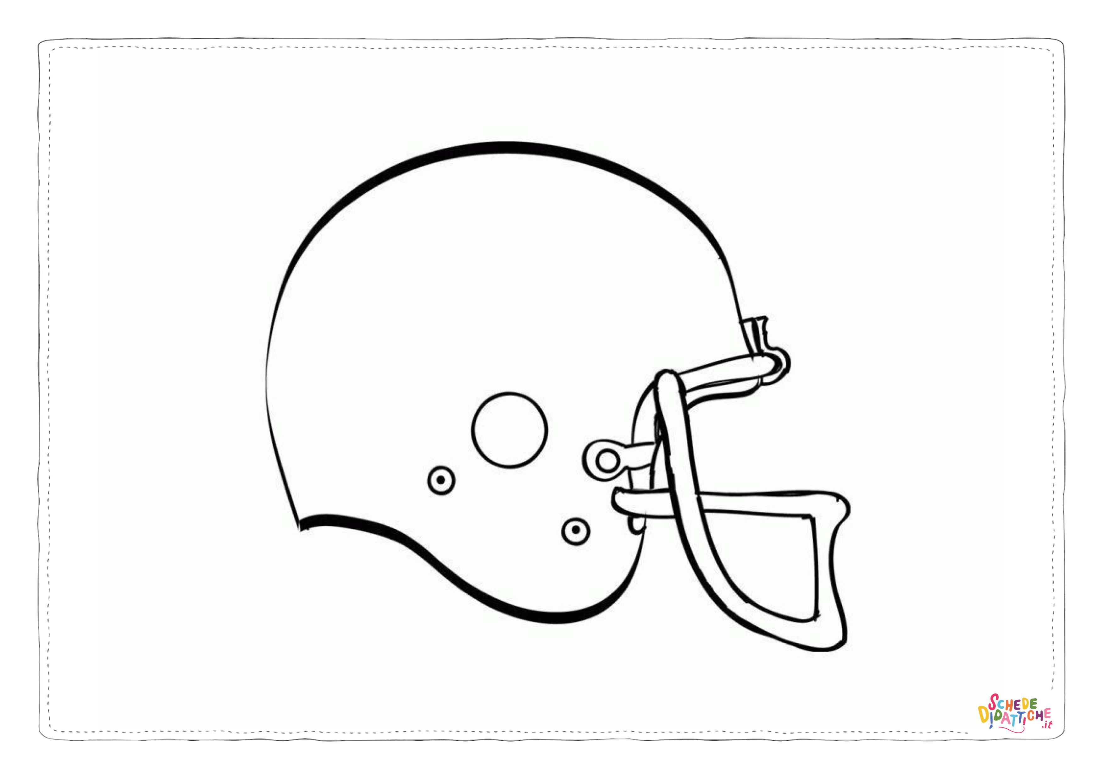 Disegno "Disegno di football americano da stampare e colorare 70" Disegno di football americano da stampare e colorare 70
