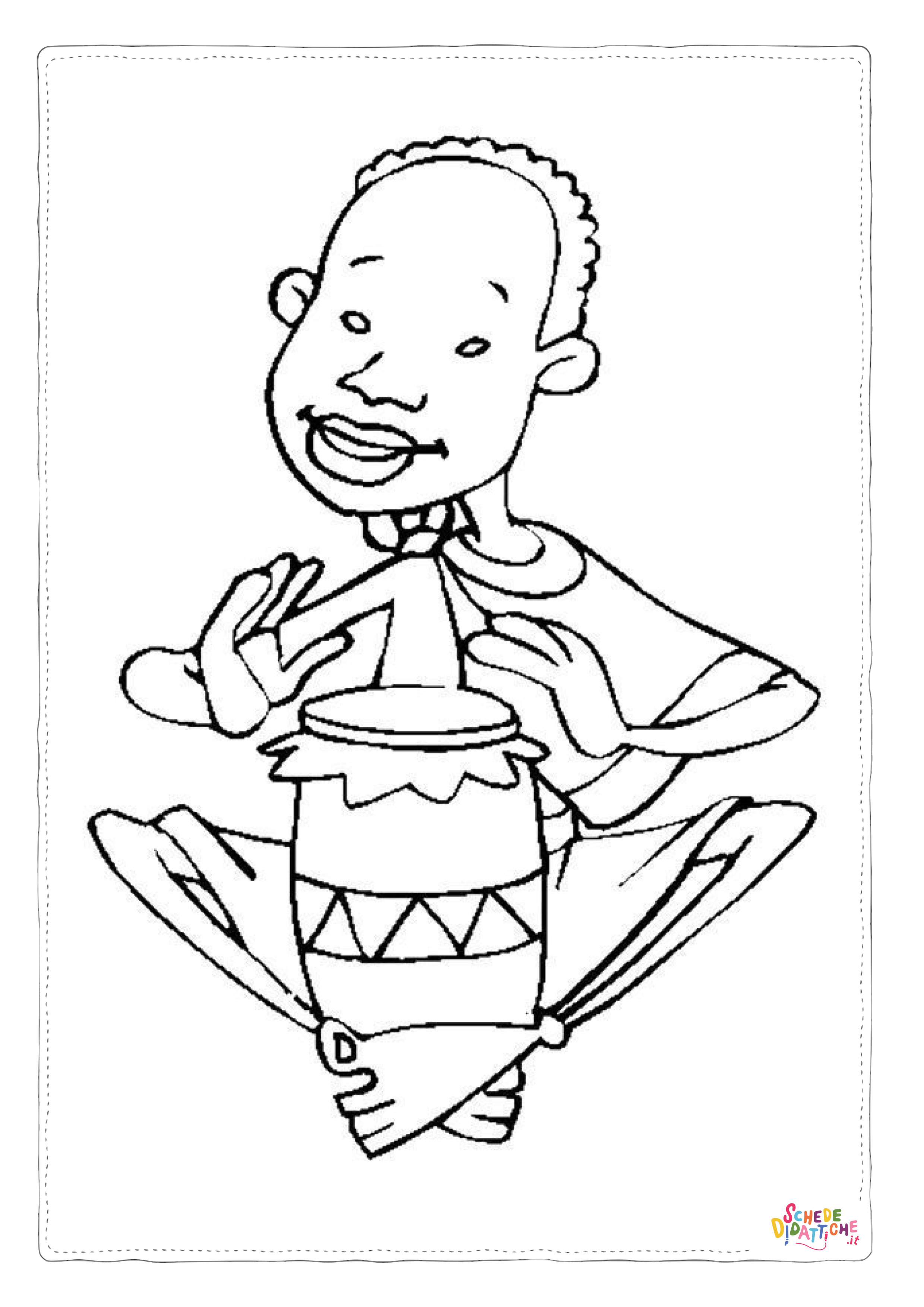 Disegno "Disegno di musicista da stampare e colorare 27" Disegno di musicista da stampare e colorare 27