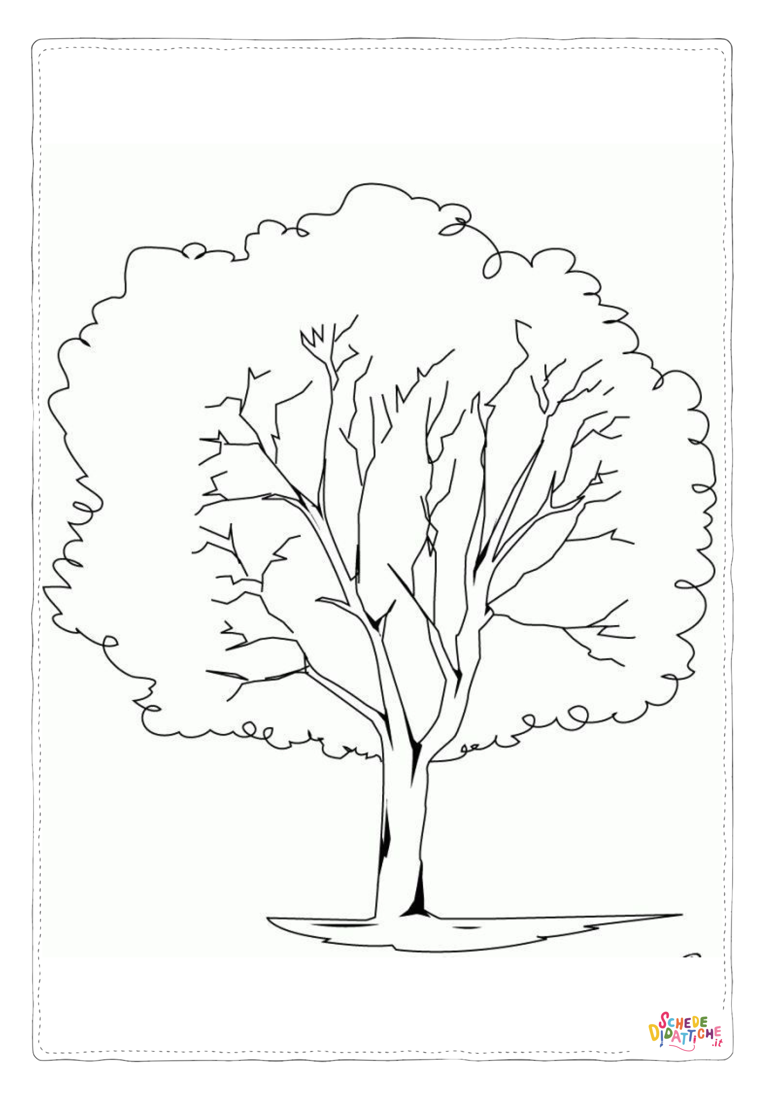 Disegno "Disegno di albero da stampare e colorare 140" Disegno di albero da stampare e colorare 140