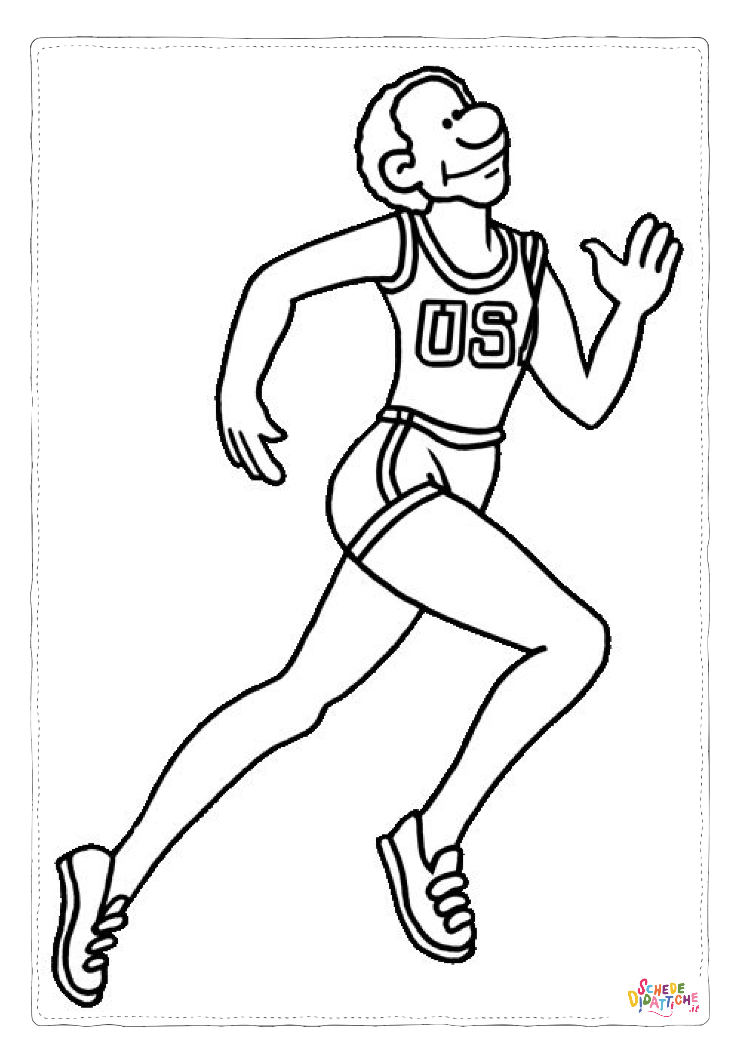 Disegno "Disegno di atletica leggera da stampare e colorare" Disegno di atletica leggera da stampare e colorare