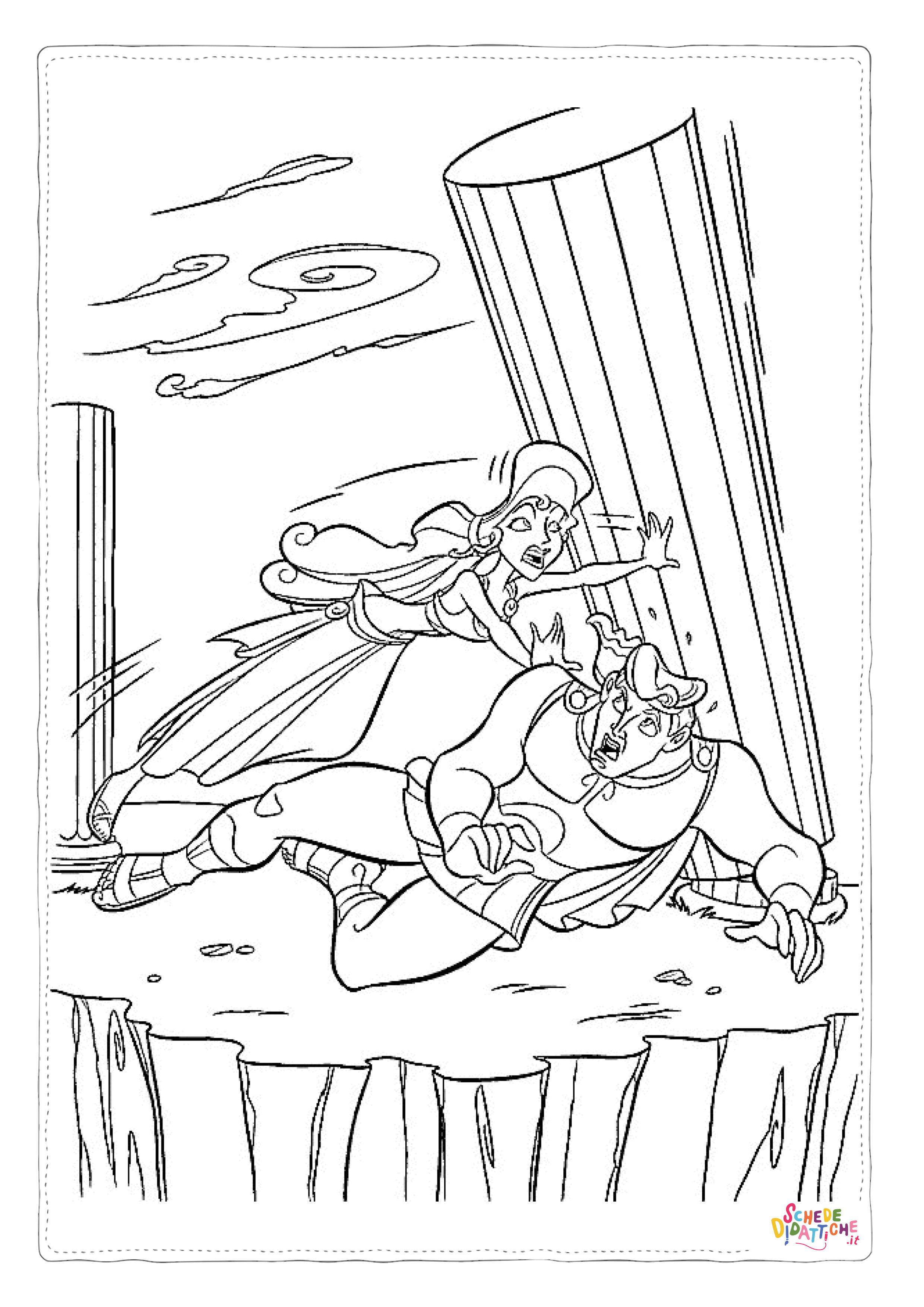Disegno "Disegno di Hercules da stampare e colorare 13" Disegno di Hercules da stampare e colorare 13