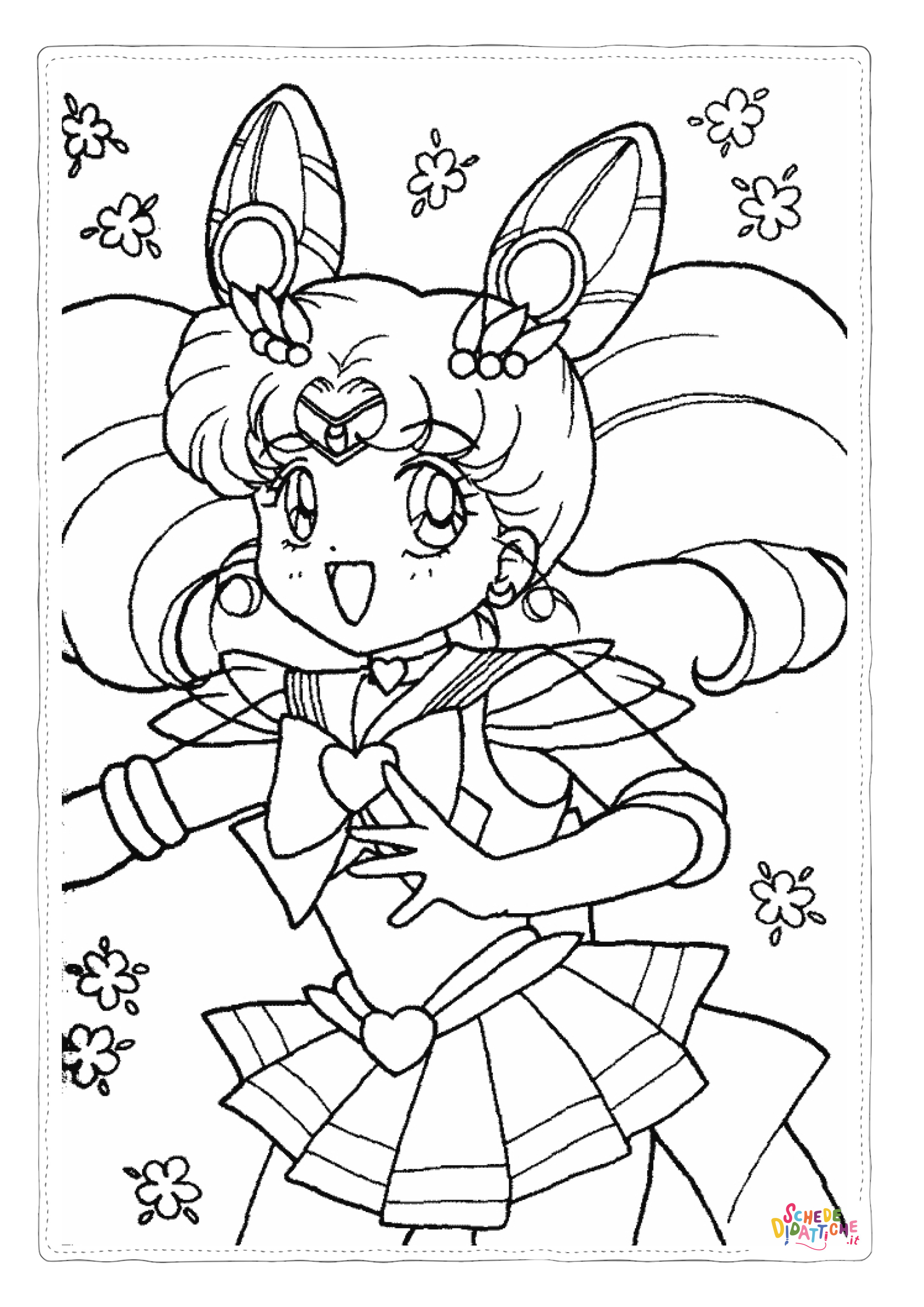 Disegno "Disegno di Sailor Moon da stampare e colorare 9" Disegno di Sailor Moon da stampare e colorare 9