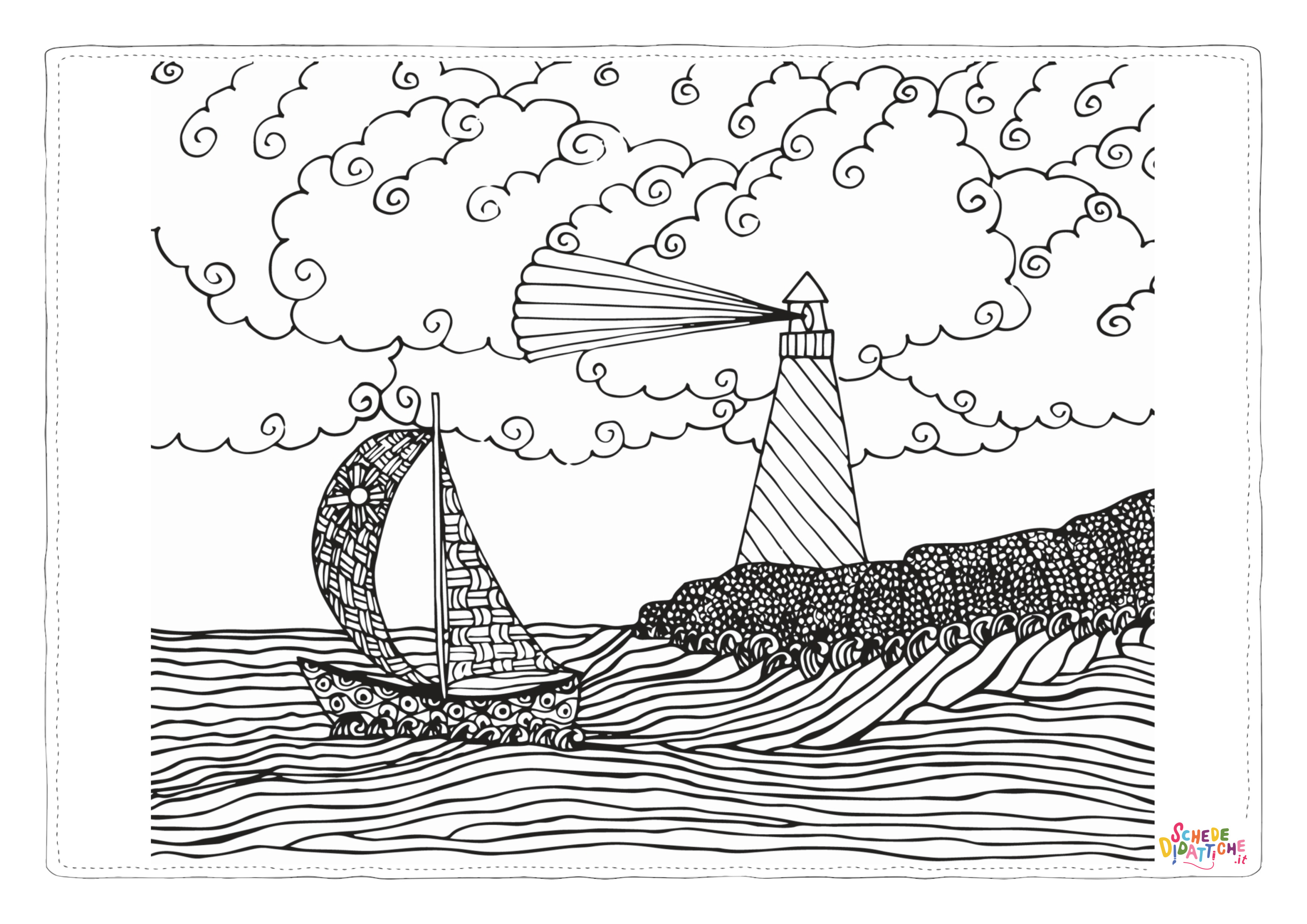 Disegno "Disegno di mandala da stampare e colorare 1150" Disegno di mandala da stampare e colorare 1150