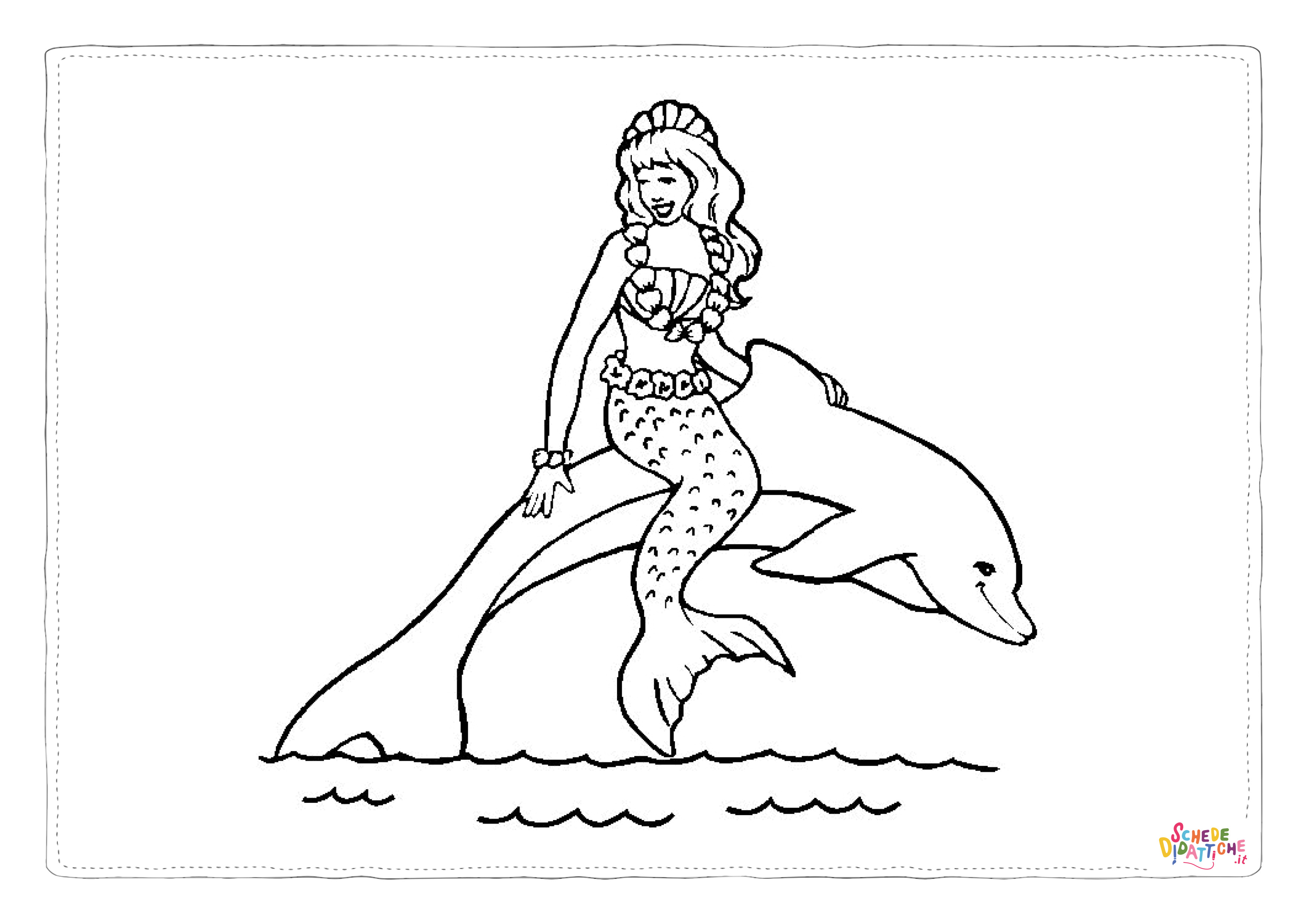 Disegno "Disegno di delfino da stampare e colorare 48" Disegno di delfino da stampare e colorare 48
