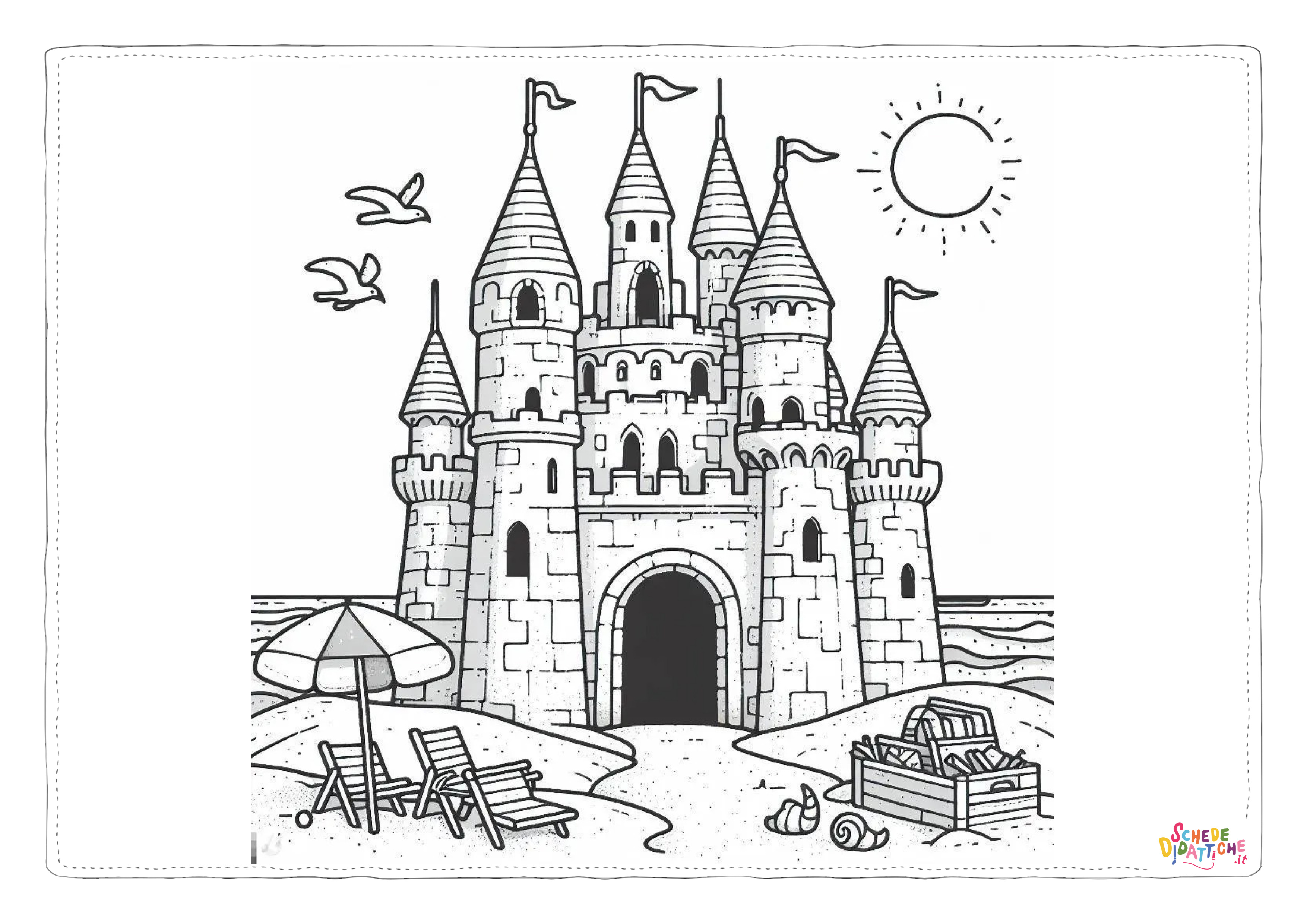 Disegno "Castelli di sapbbia in spiaggia 22" Castelli di sapbbia in spiaggia 22