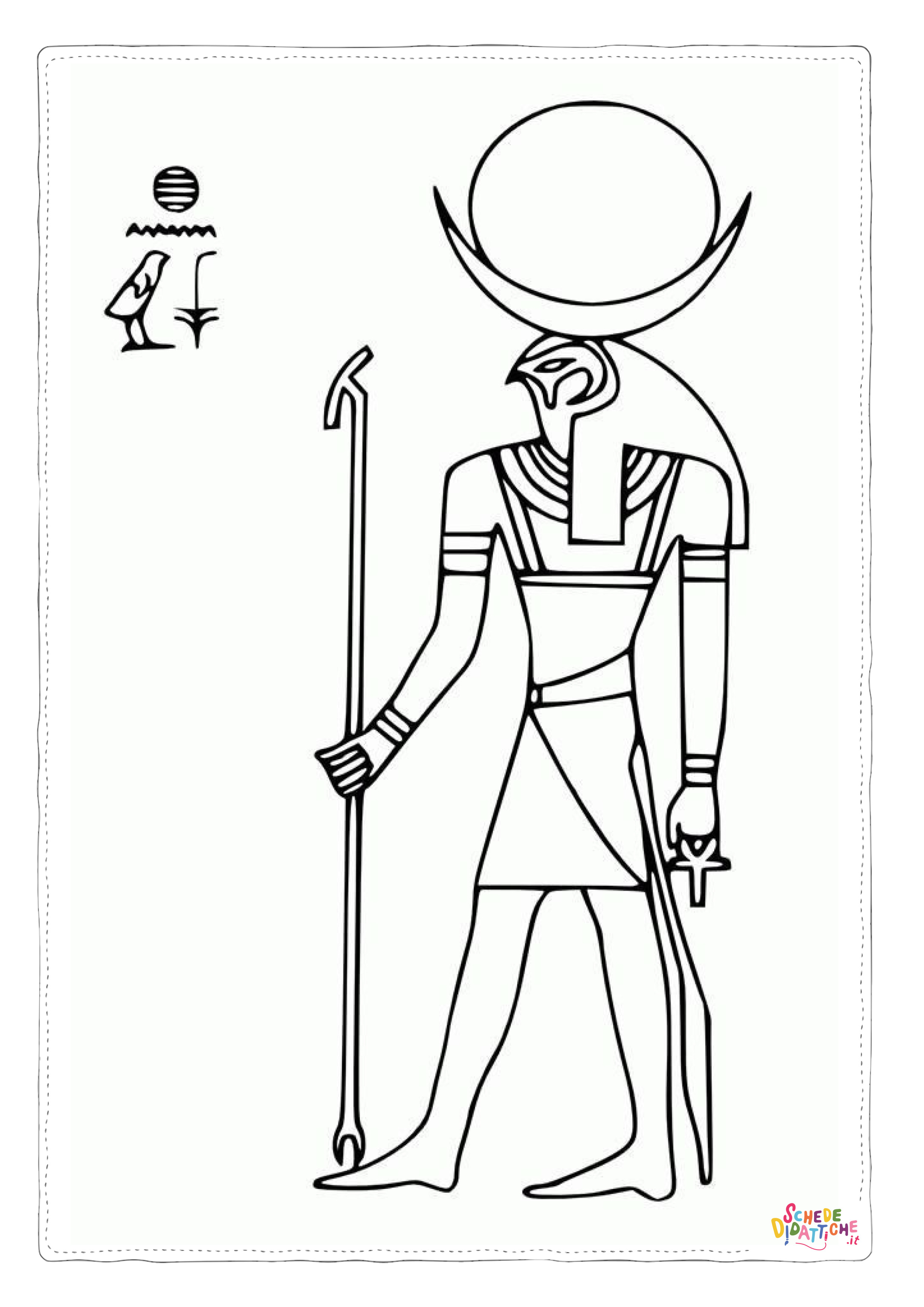 Disegno "Disegno di Impero Egizio da stampare e colorare 58" Disegno di Impero Egizio da stampare e colorare 58