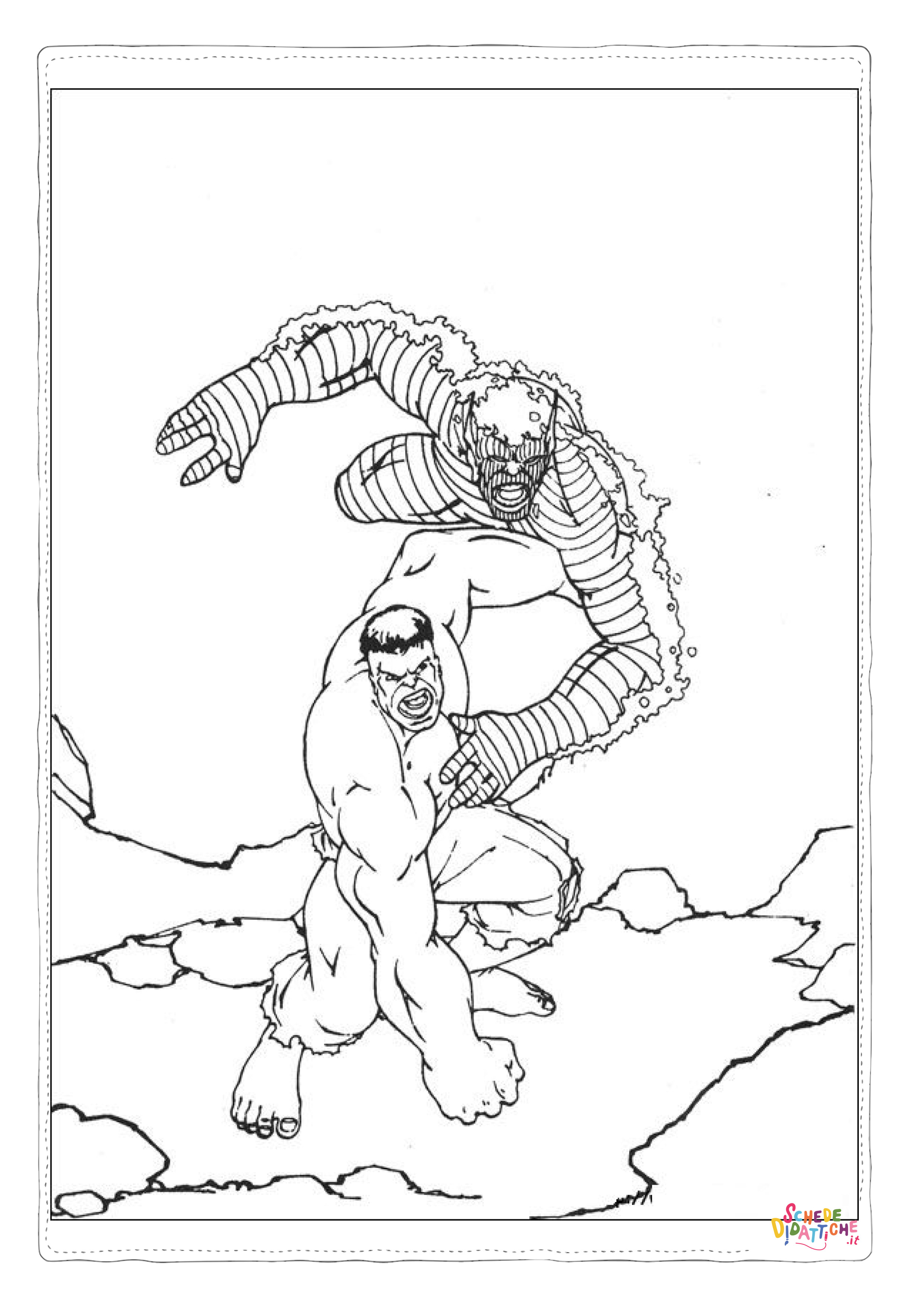 Disegno "Disegno di Hulk da stampare e colorare 36" Disegno di Hulk da stampare e colorare 36