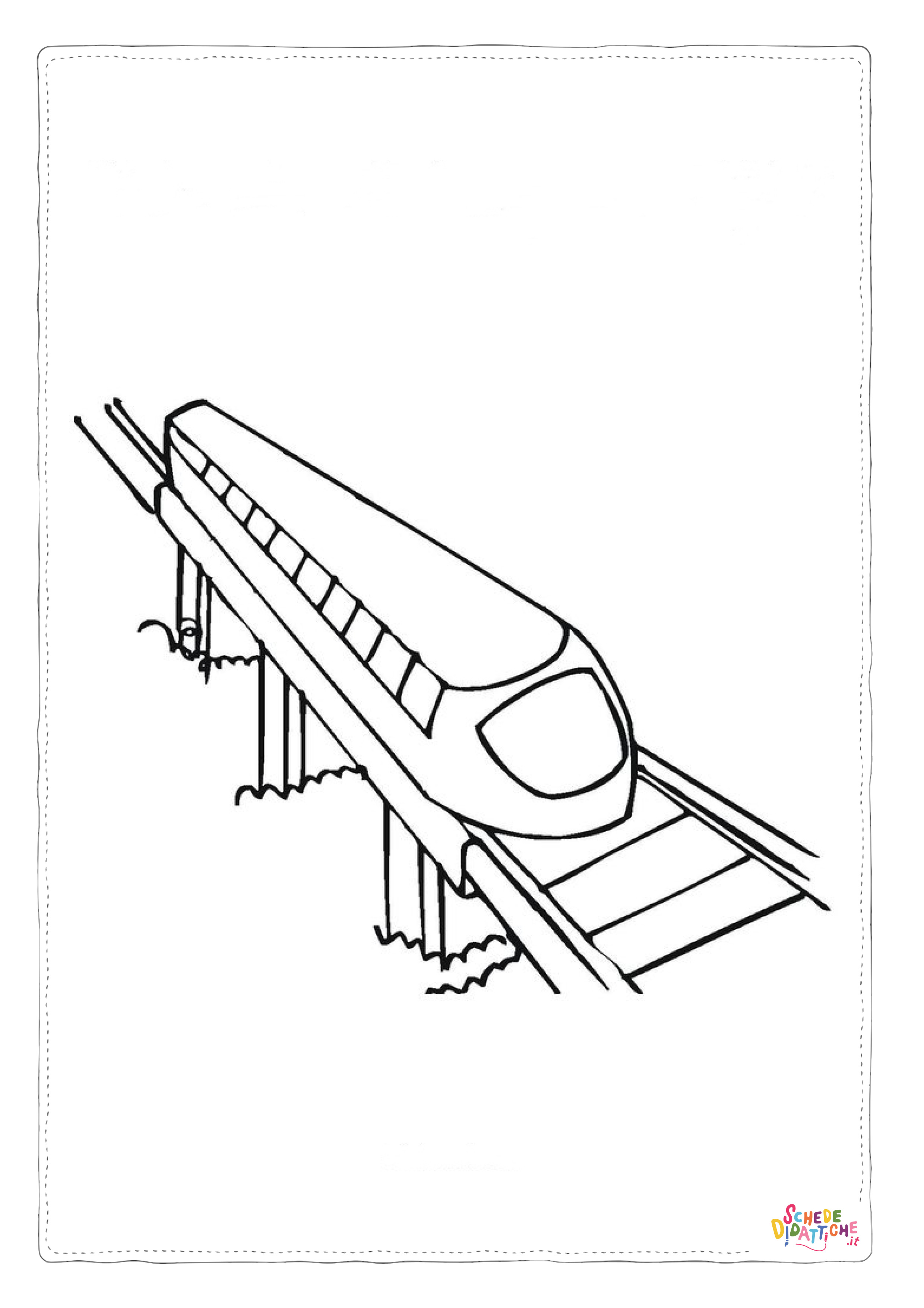 Disegno "Disegno di treno da stampare e colorare" Disegno di treno da stampare e colorare