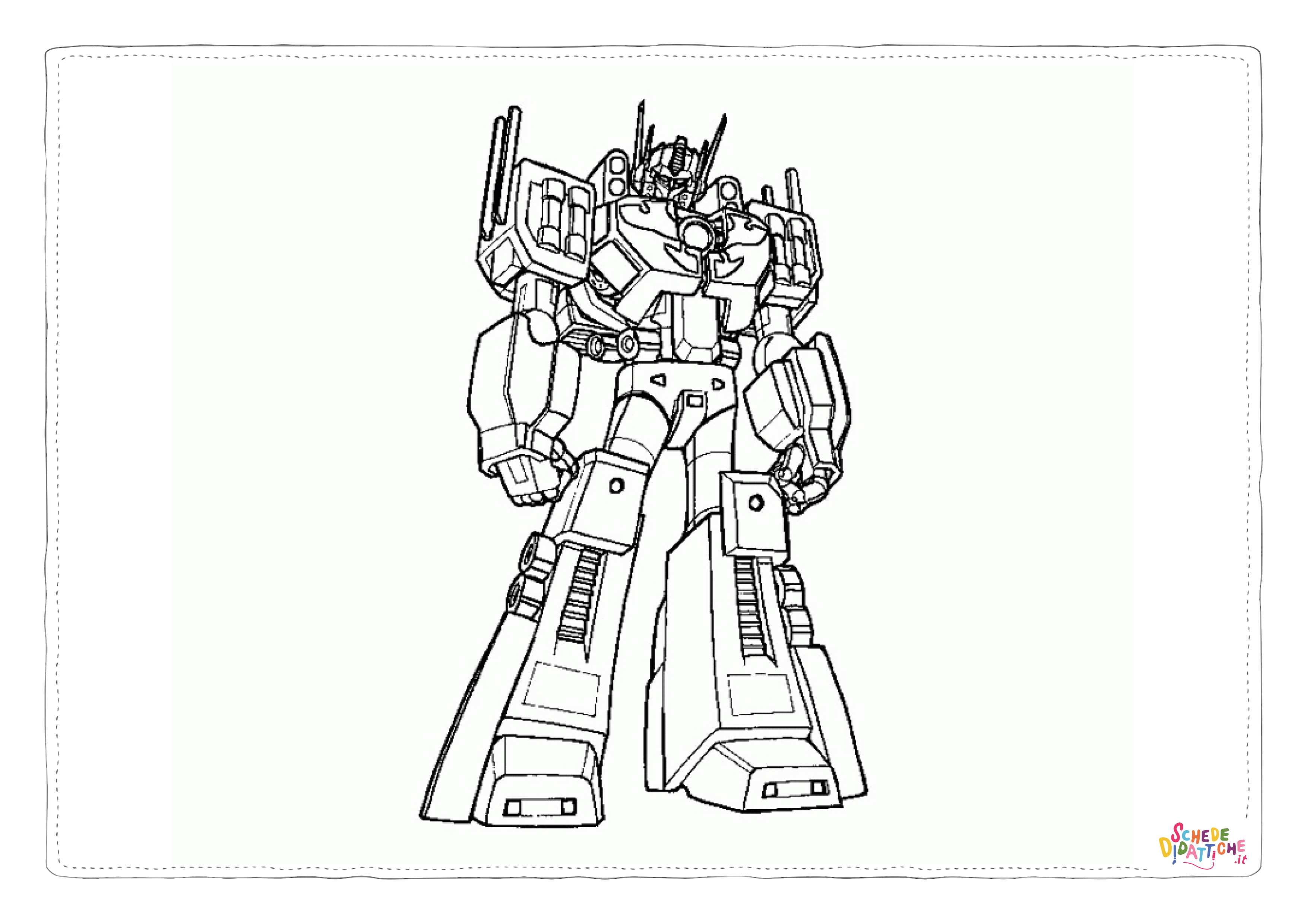 Disegno di Transformers da stampare e colorare 14