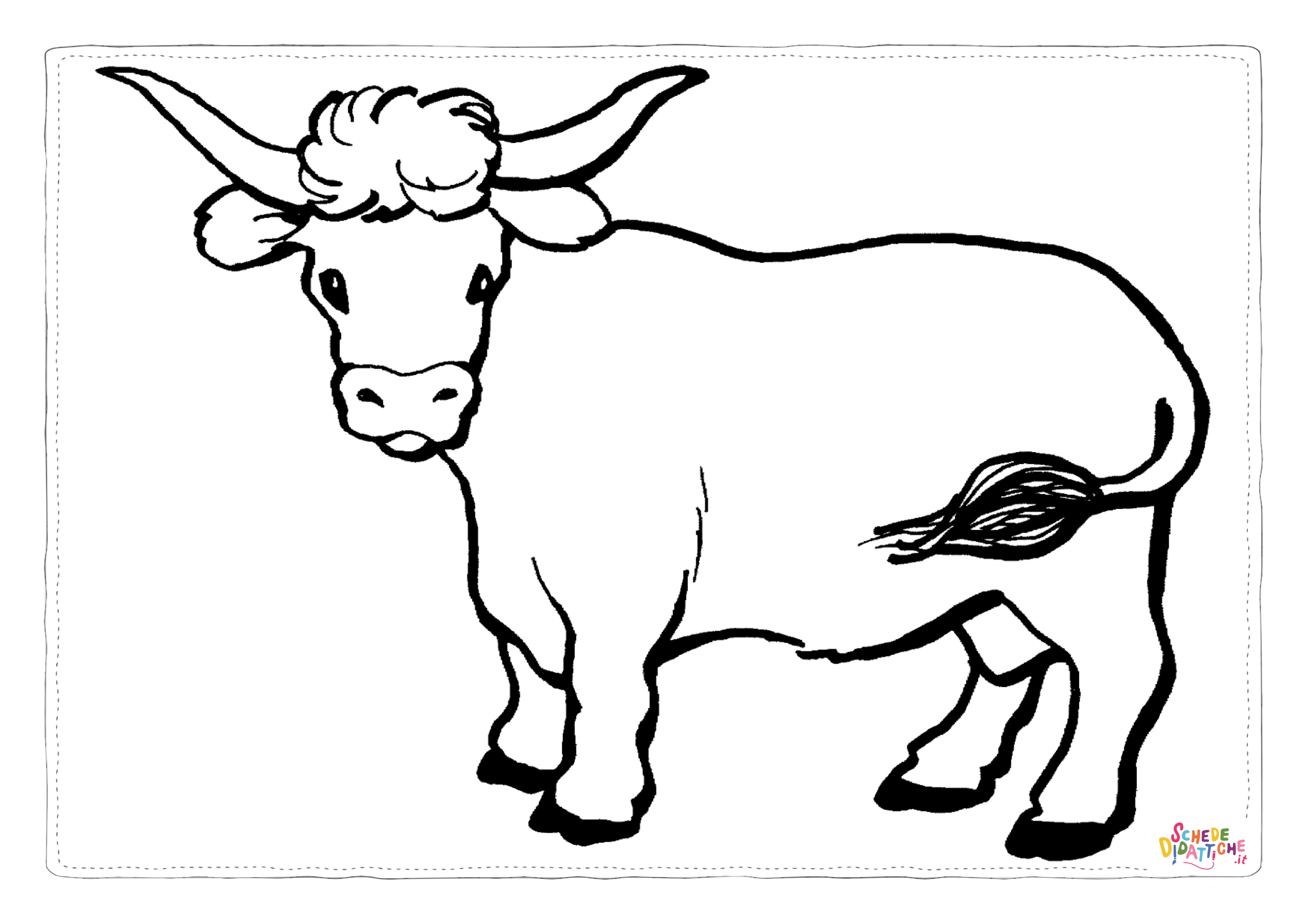 Disegno "Disegno di toro da stampare e colorare 31" Disegno di toro da stampare e colorare 31
