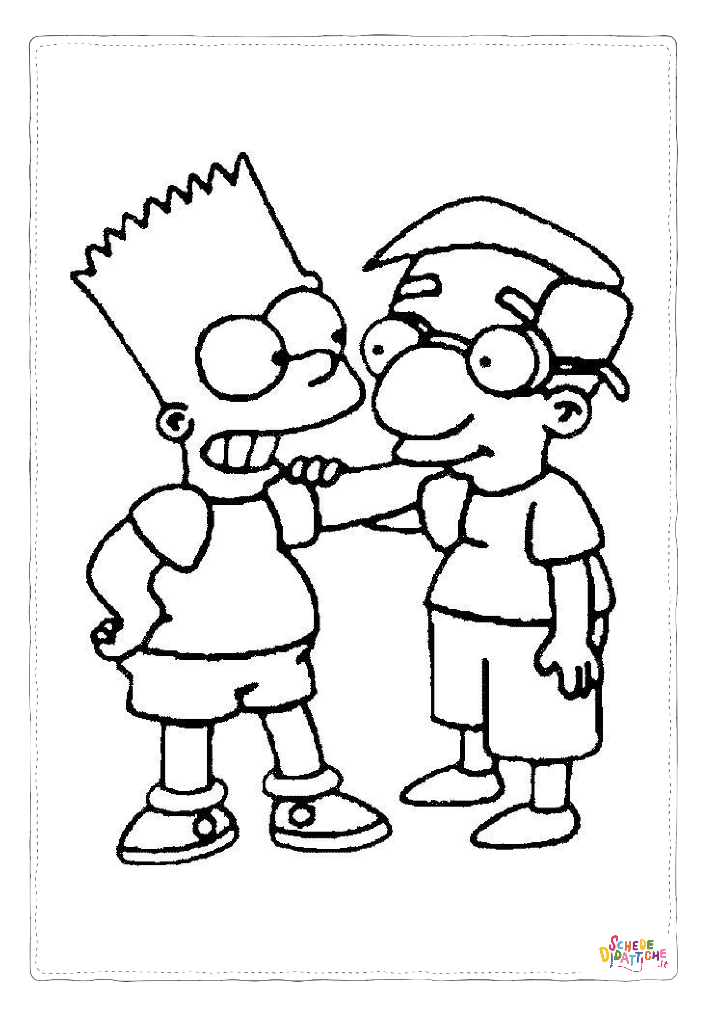 Disegno di I Simpson da stampare e colorare 64