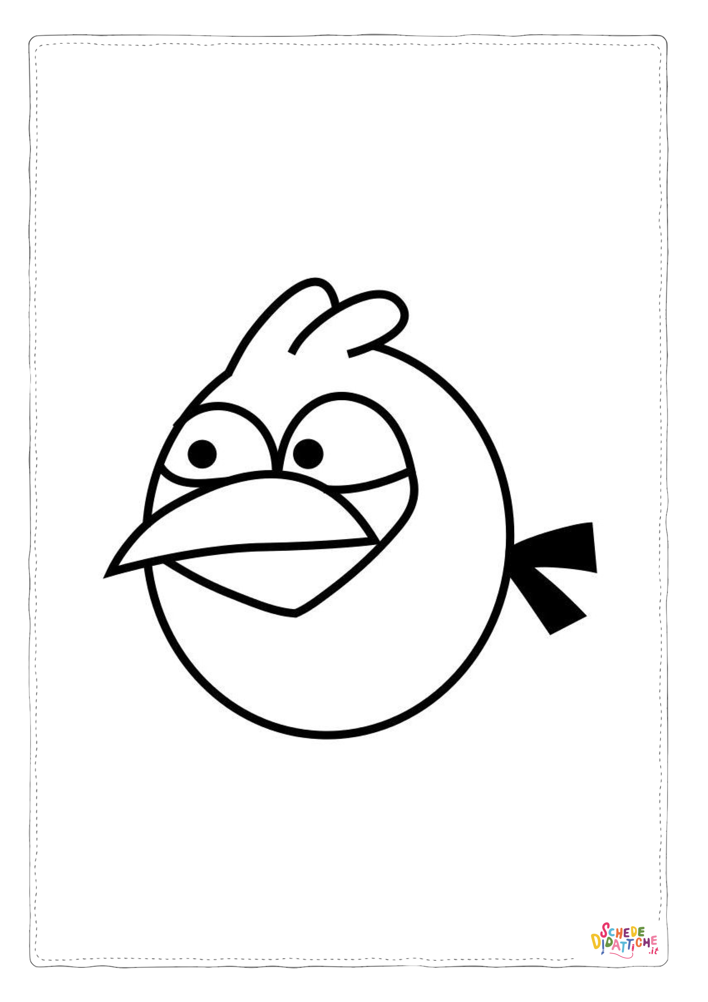 Disegno "Disegno di Angry birds da stampare e colorare 7" Disegno di Angry birds da stampare e colorare 7