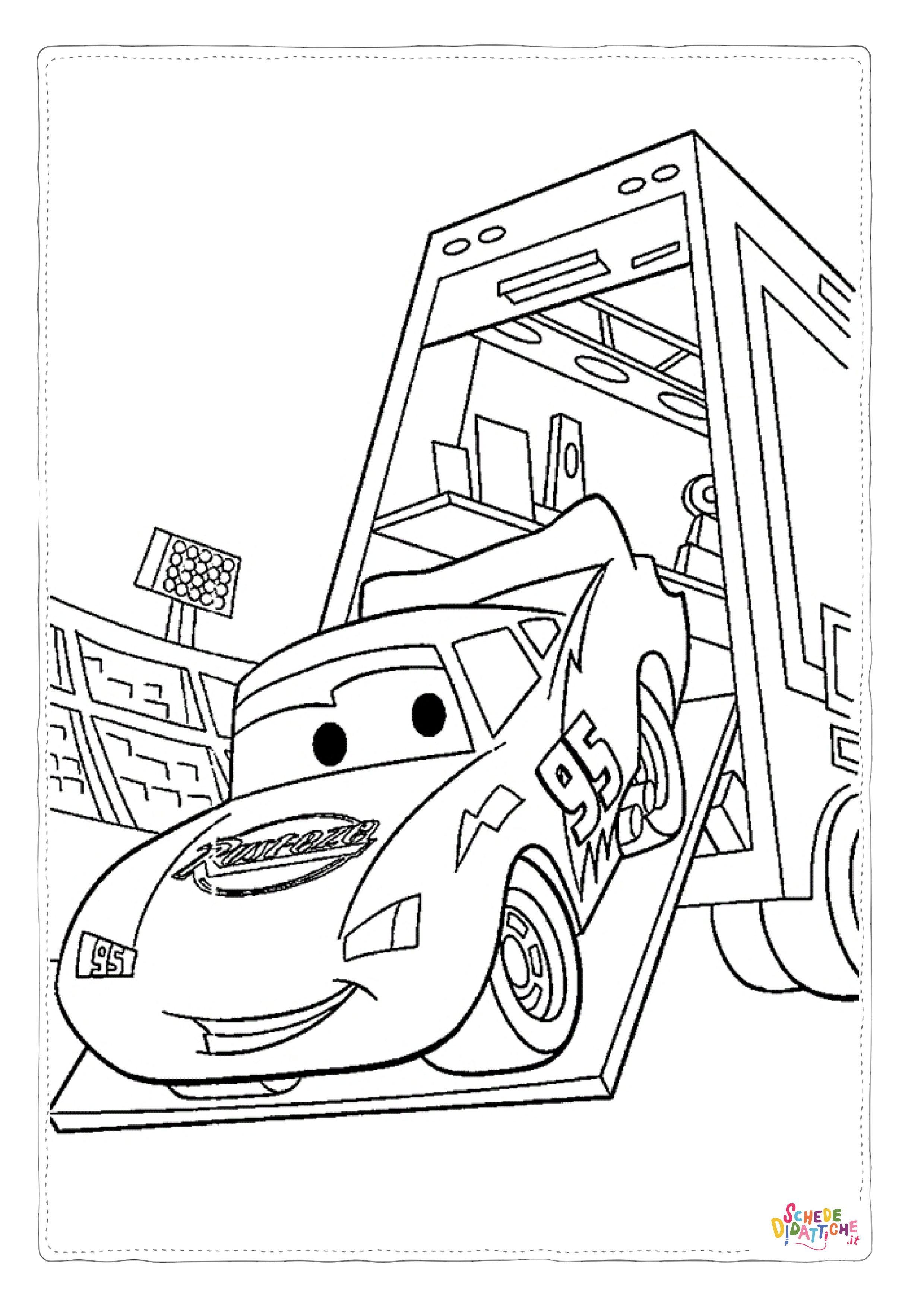 Disegno "Disegno di Cars da stampare e colorare 214" Disegno di Cars da stampare e colorare 214