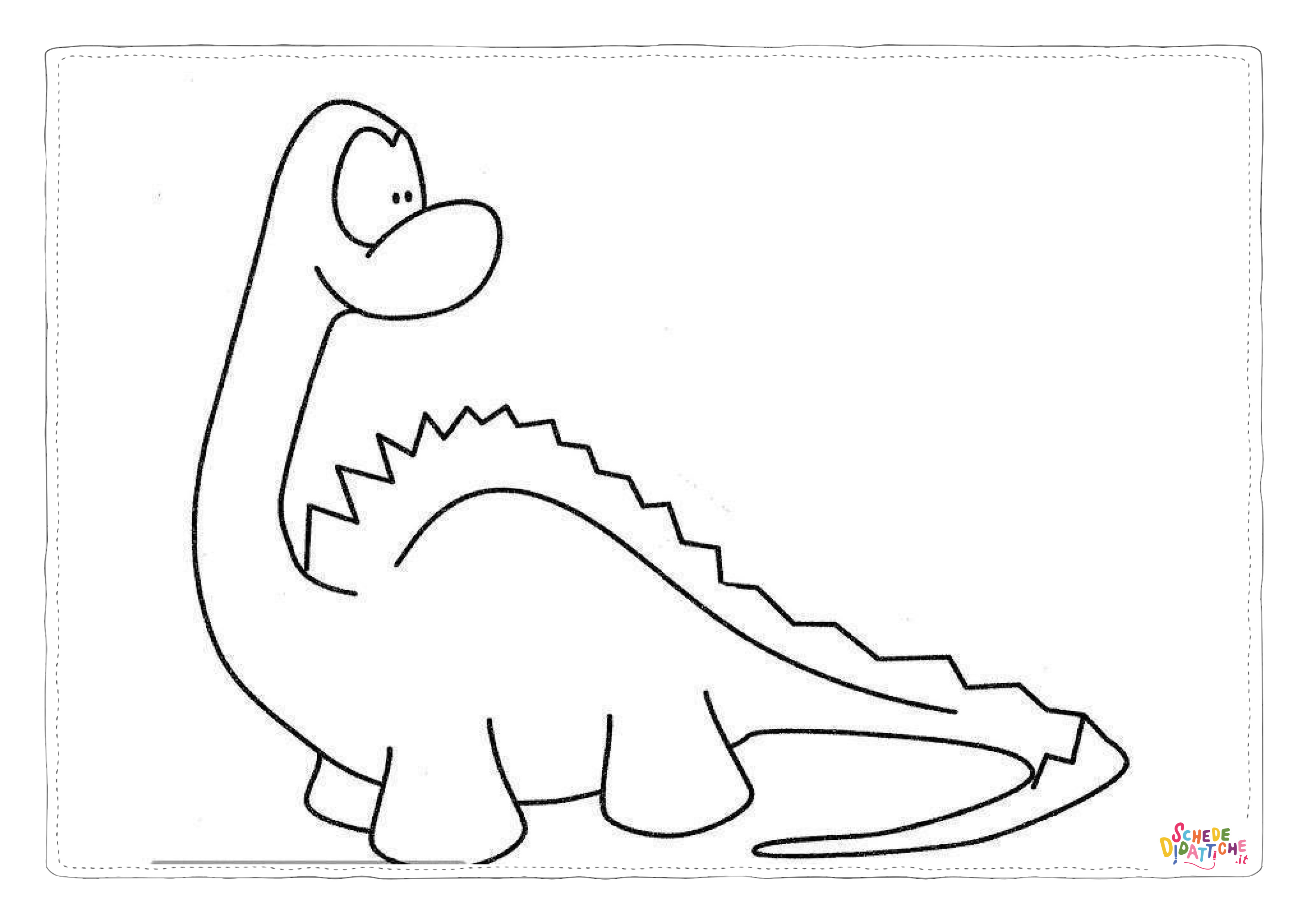 Disegno "Disegno di Brachiosauro da stampare e colorare 17" Disegno di Brachiosauro da stampare e colorare 17