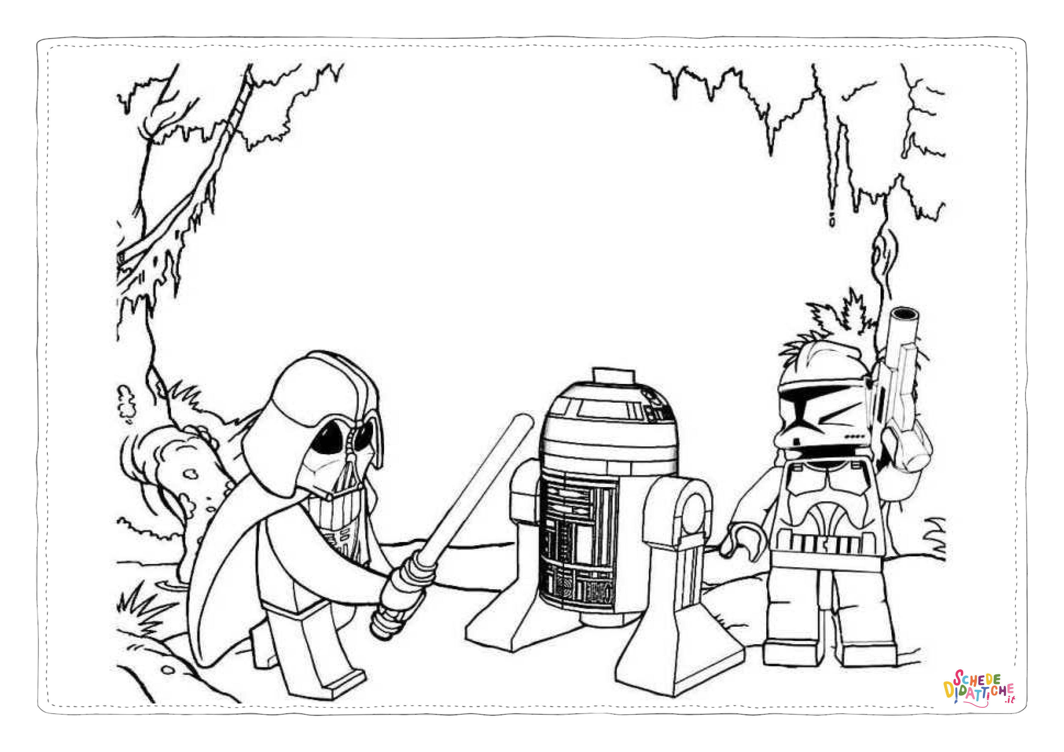 Disegno "Disegno di LEGO Star Wars da stampare e colorare 3" Disegno di LEGO Star Wars da stampare e colorare 3
