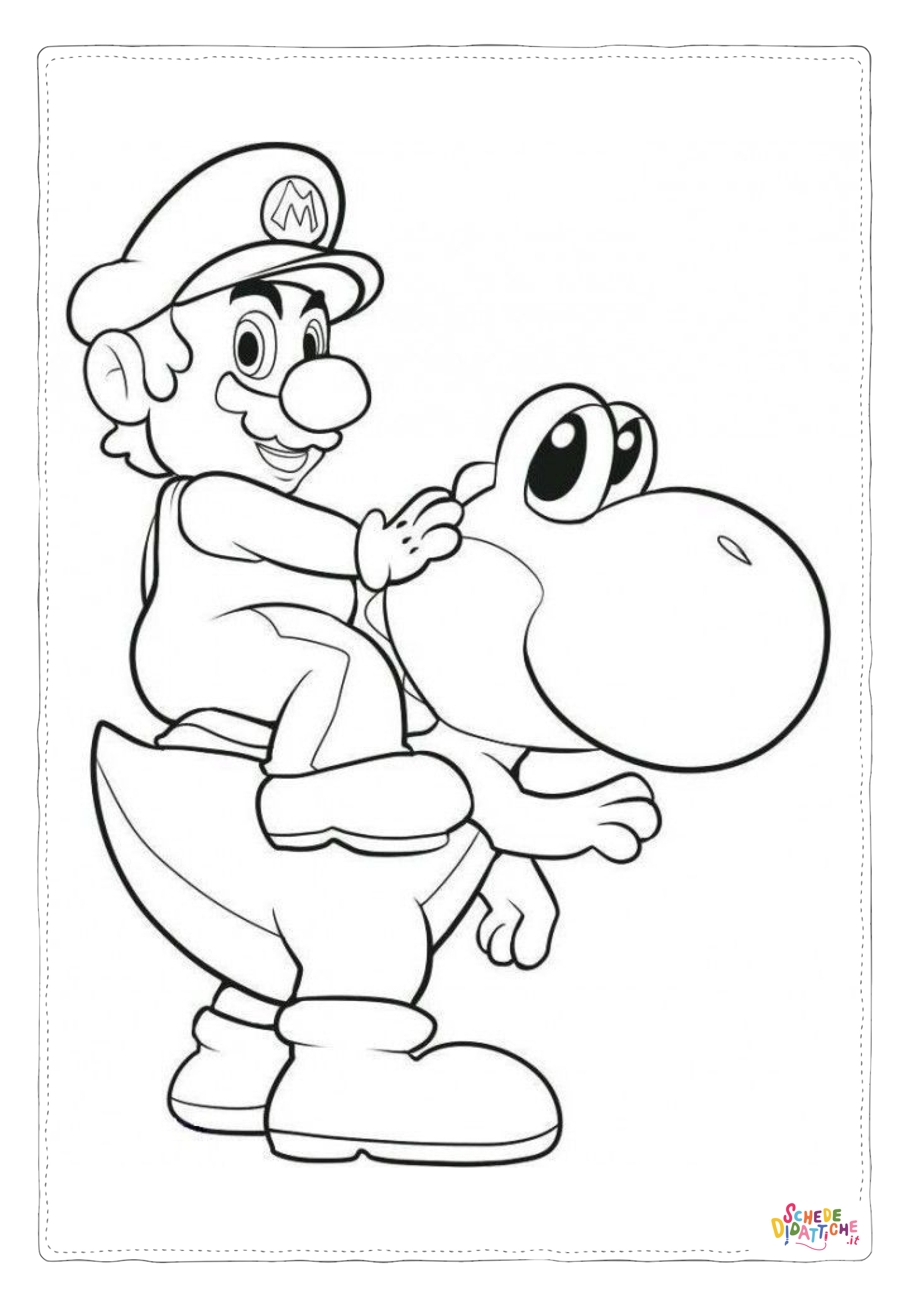 Disegno di Super Mario da stampare e colorare 12