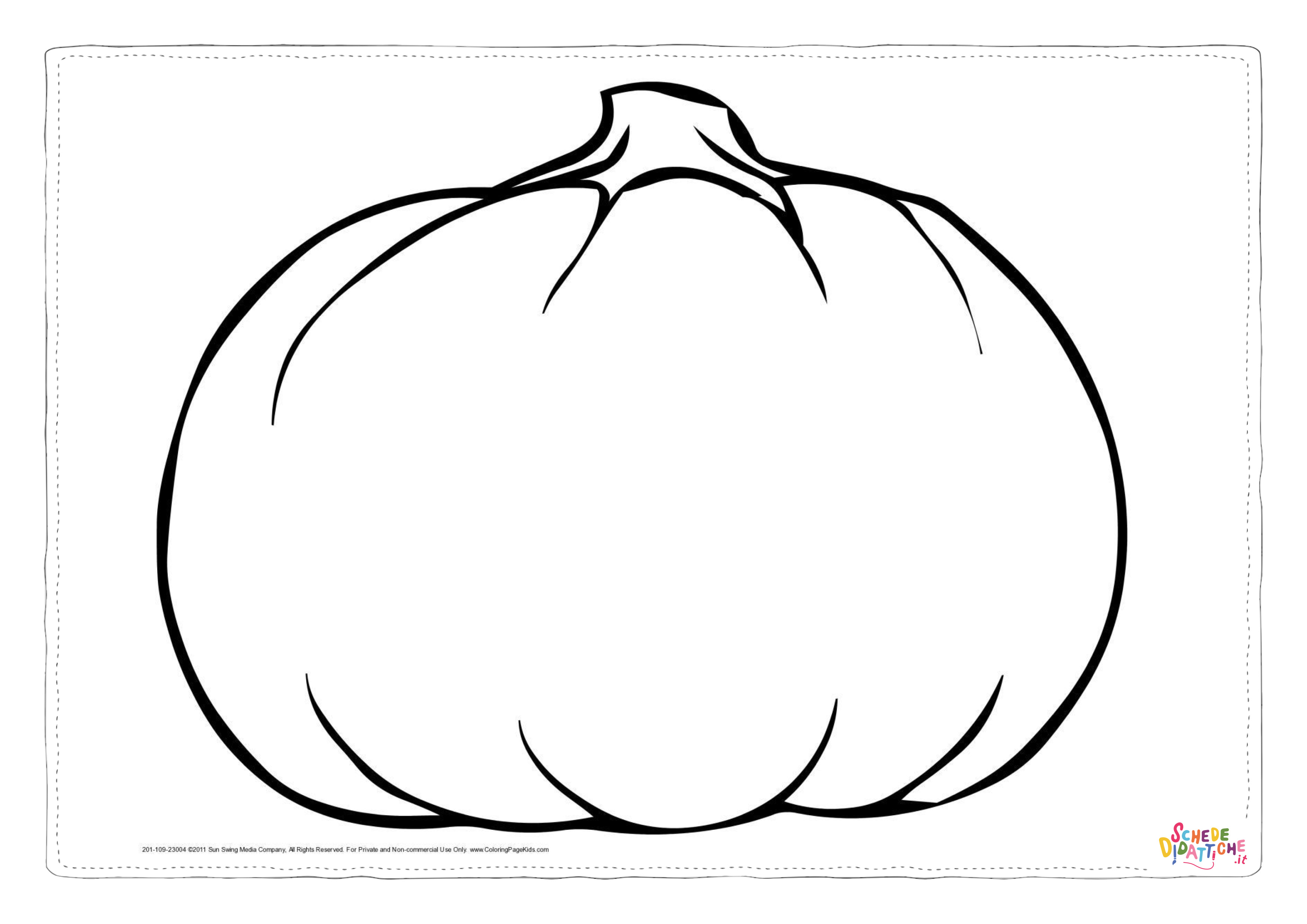 Disegno "Disegno di zucca da stampare e colorare 31" Disegno di zucca da stampare e colorare 31
