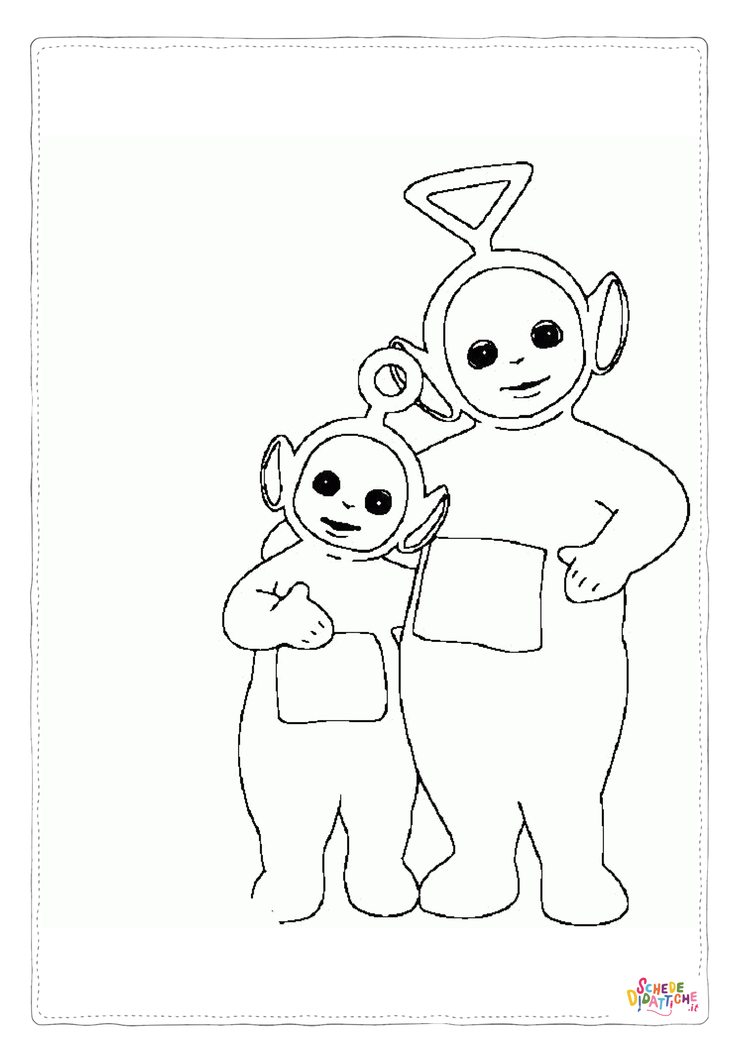 Disegno "Disegno di Teletubbies da stampare e colorare" Disegno di Teletubbies da stampare e colorare