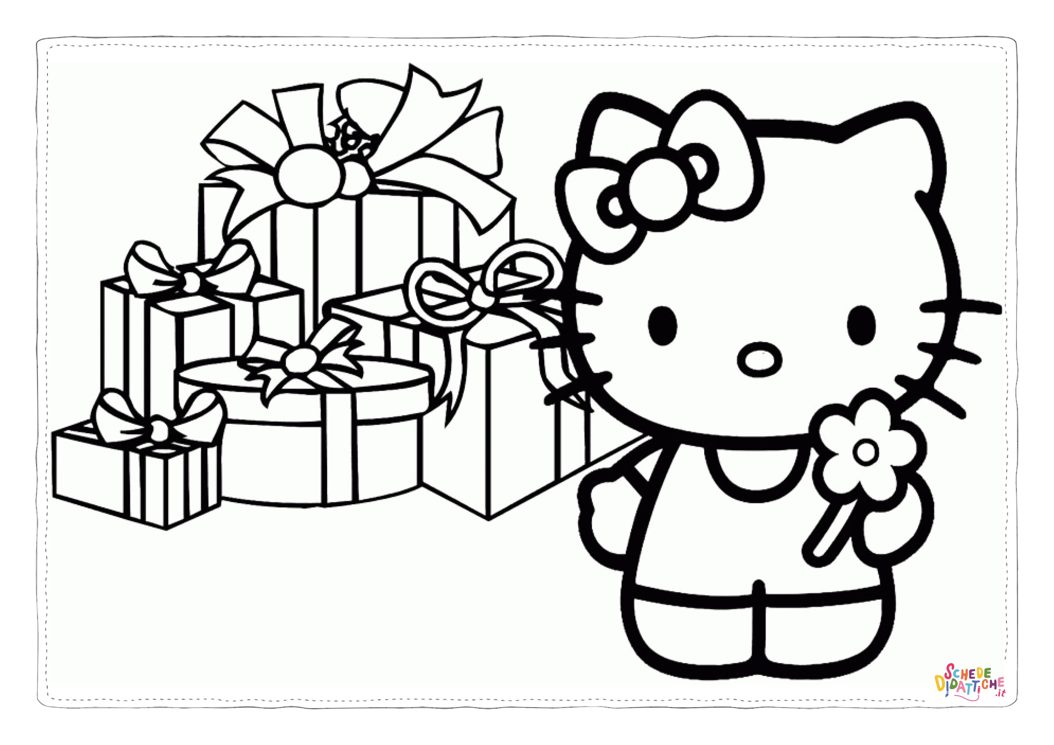 Disegno "Disegno di Hello Kitty da stampare e colorare 62" Disegno di Hello Kitty da stampare e colorare 62