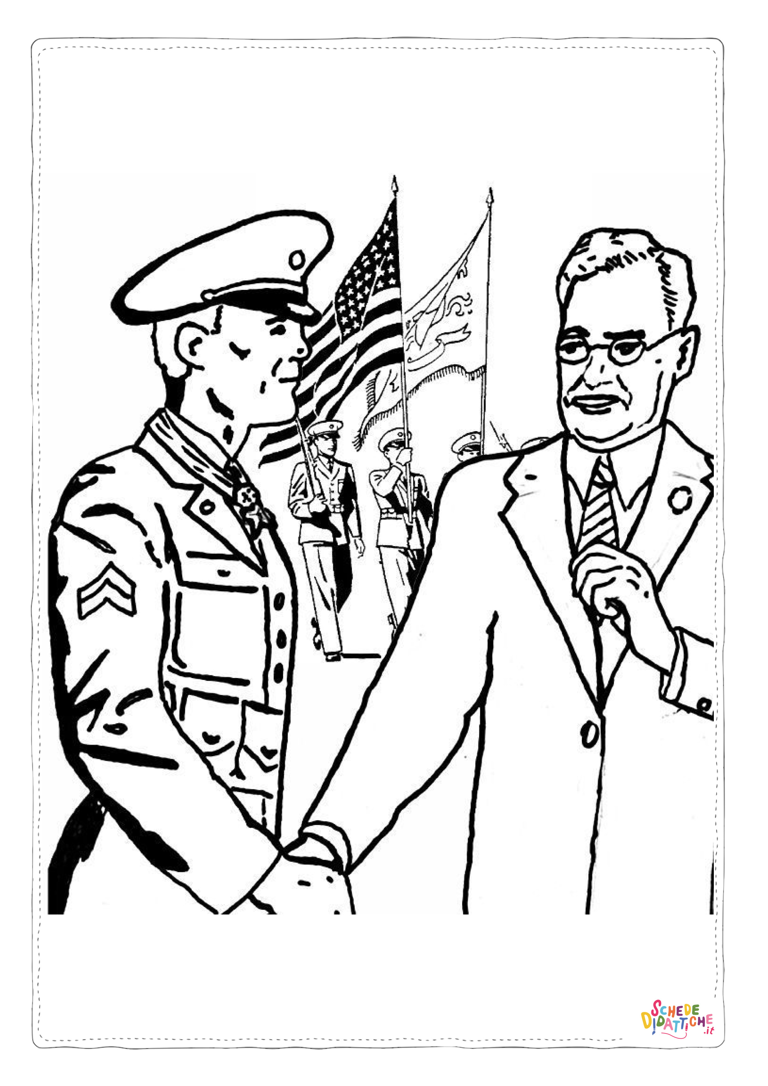 Disegno "Disegno di soldato da stampare e colorare 62" Disegno di soldato da stampare e colorare 62
