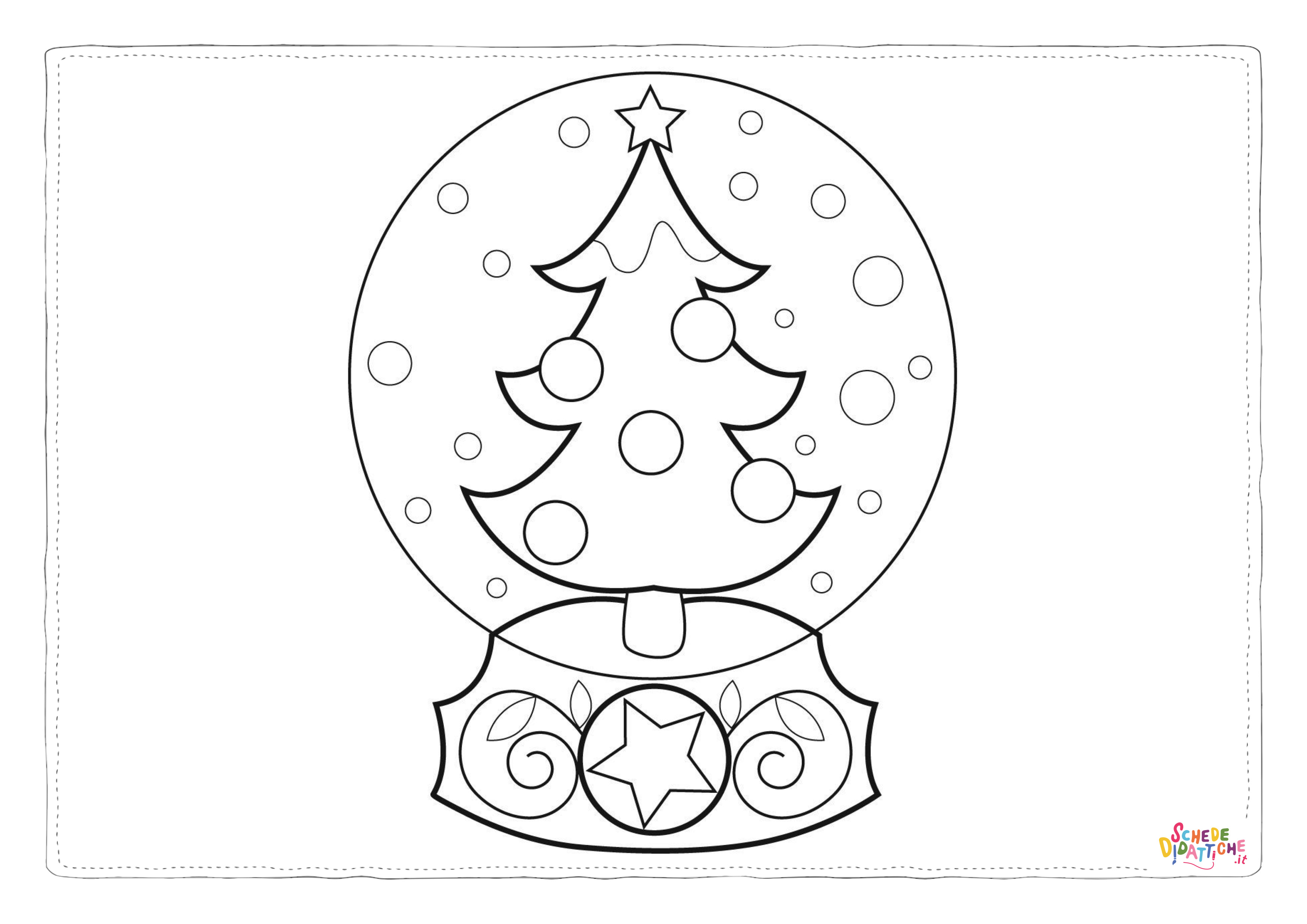 Disegno "Disegno di albero di Natale da stampare e colorare 230" Disegno di albero di Natale da stampare e colorare 230