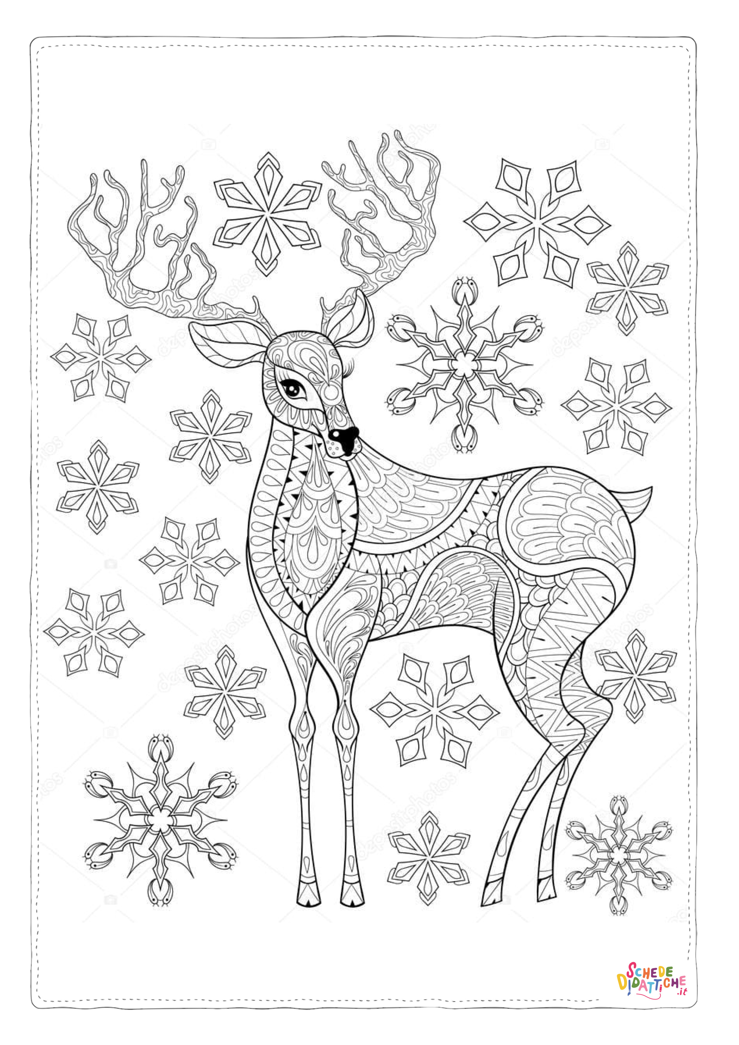 Disegno di mandala da stampare e colorare 1004