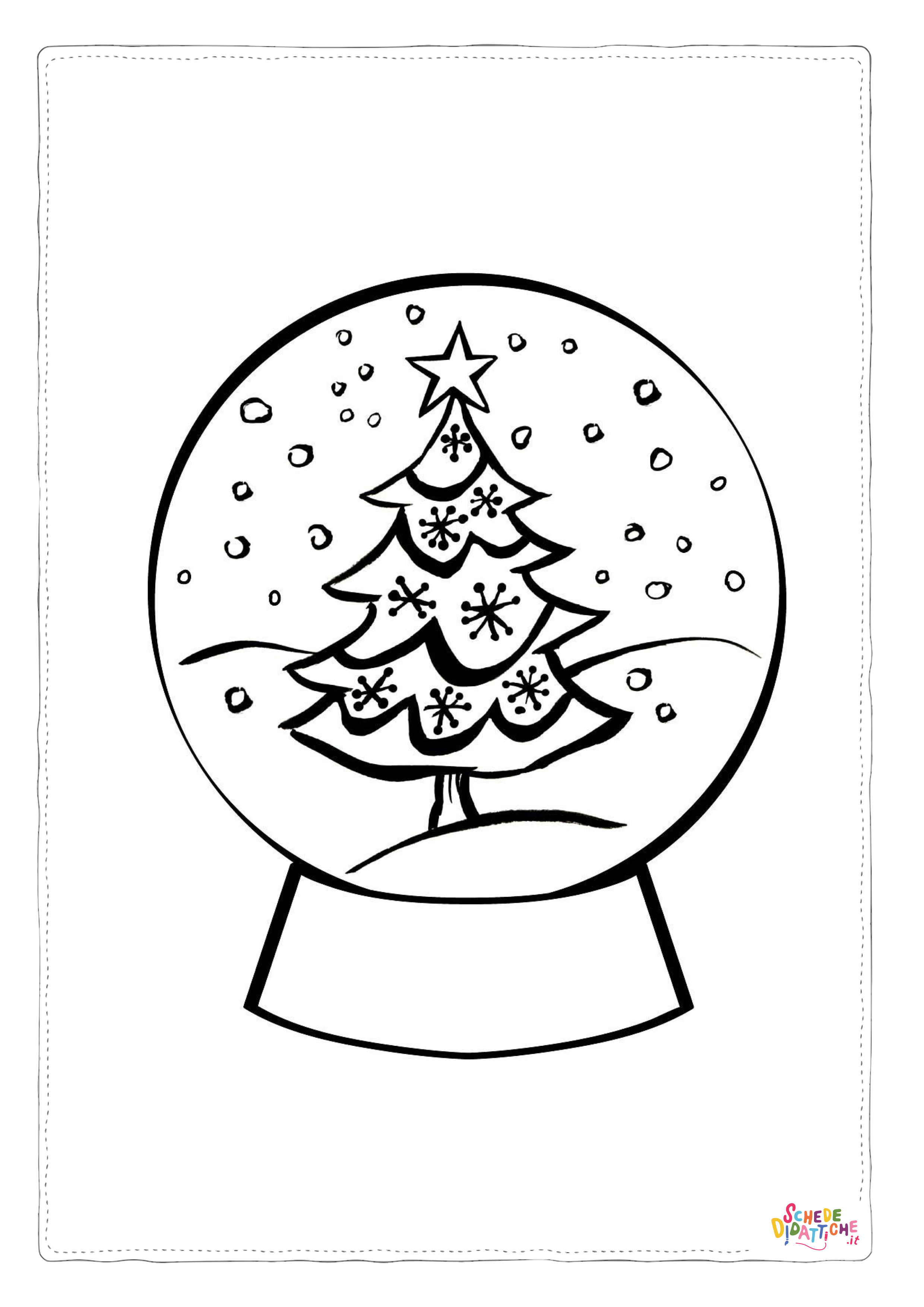 Disegno "Disegno di albero di Natale da stampare e colorare 232" Disegno di albero di Natale da stampare e colorare 232