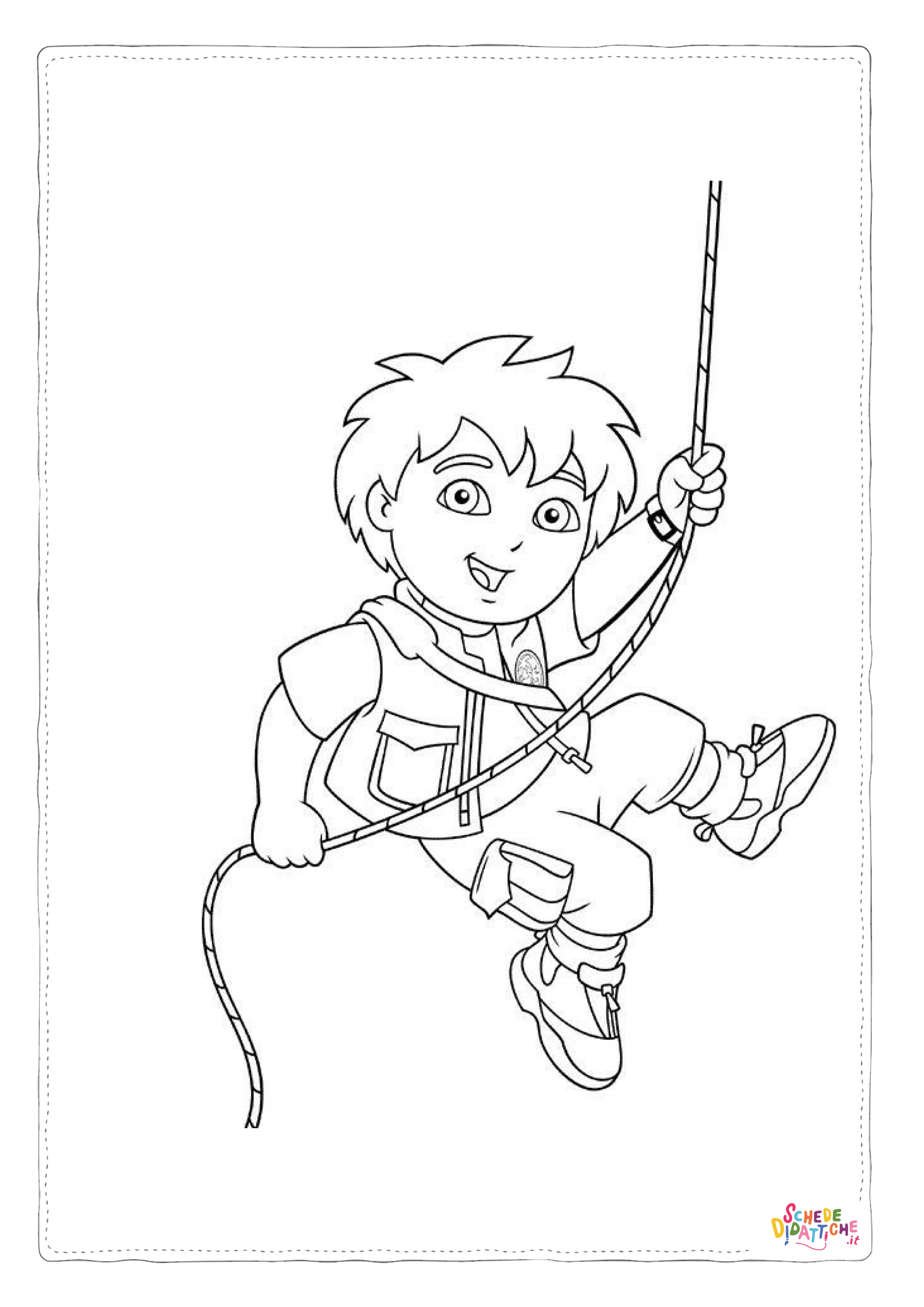 Disegno di bambino da stampare e colorare 280