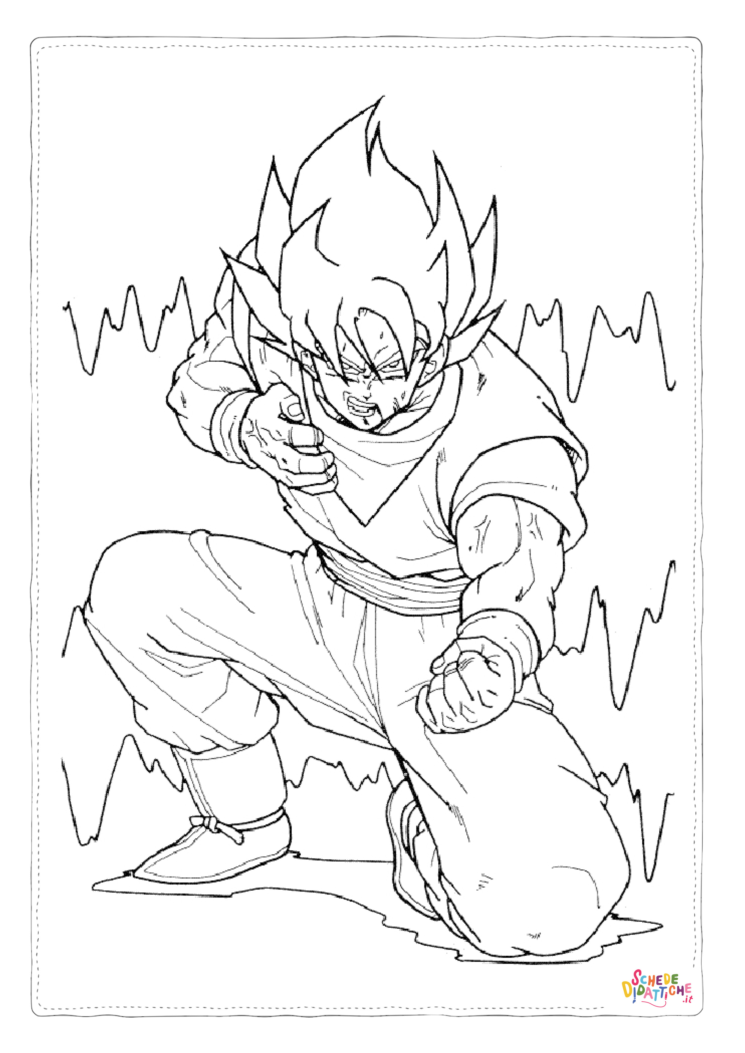 Disegno "Disegno di Dragon Ball da stampare e colorare 43" Disegno di Dragon Ball da stampare e colorare 43