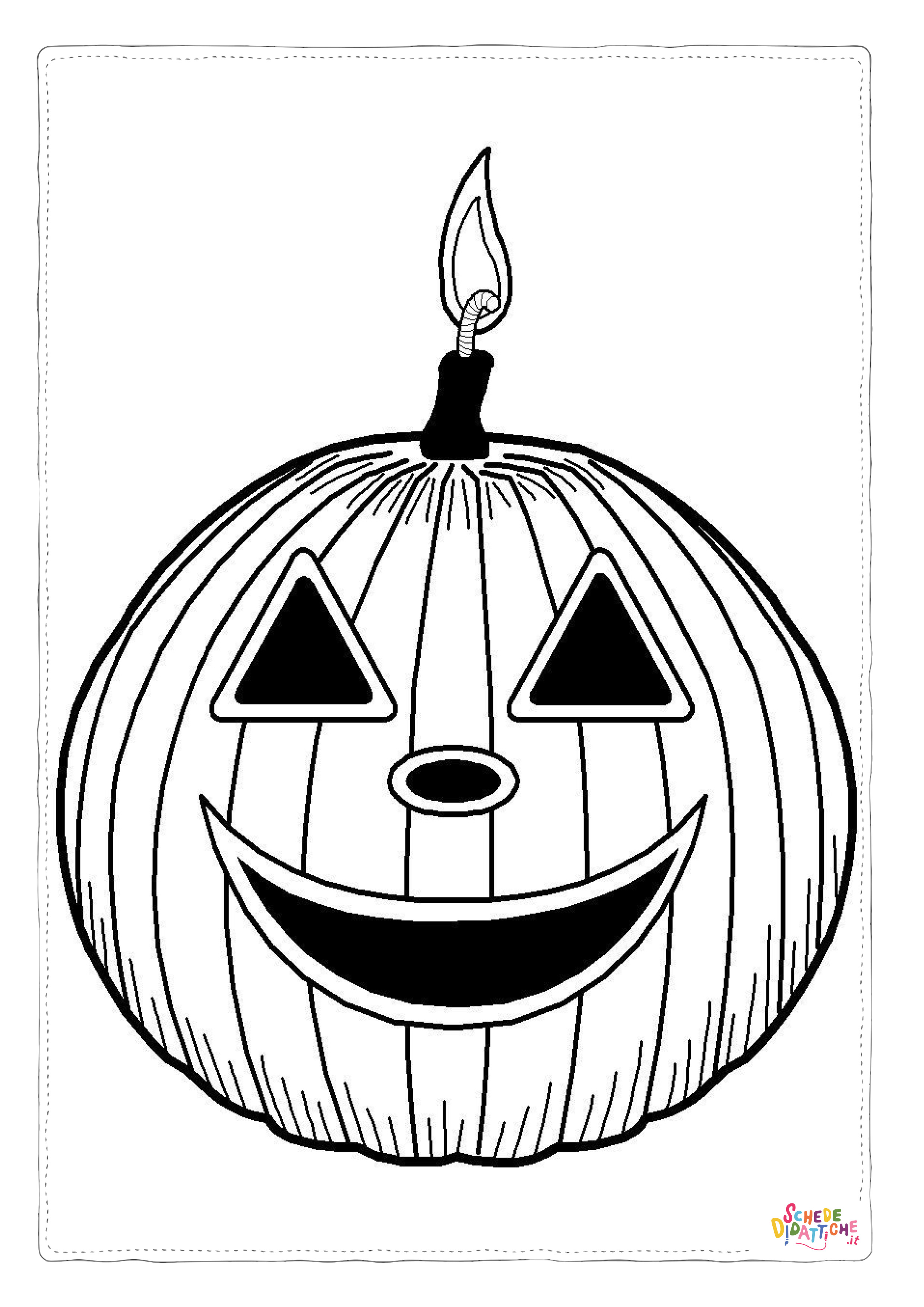 Disegno "Disegno di zucca di Halloween da stampare e colorare 212" Disegno di zucca di Halloween da stampare e colorare 212