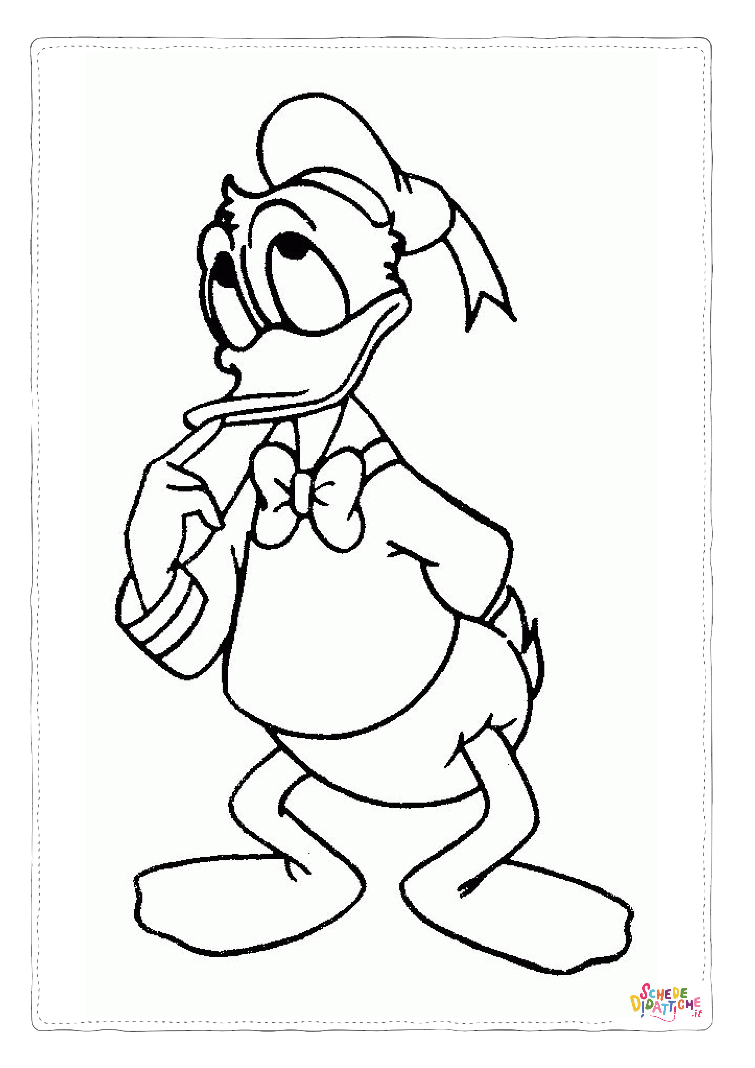 Disegno di Paperino da stampare e colorare 70