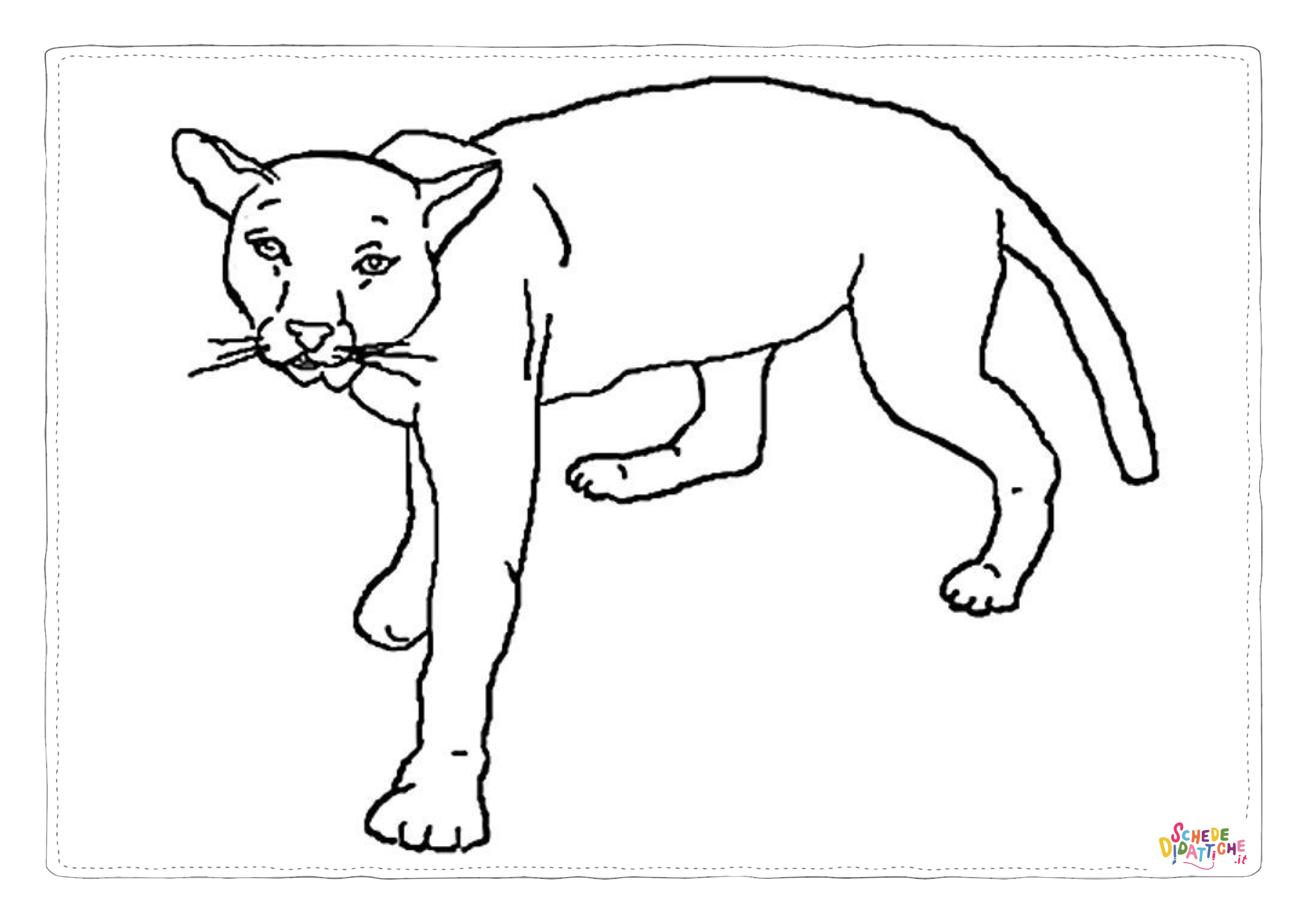 Disegno di leone da stampare e colorare