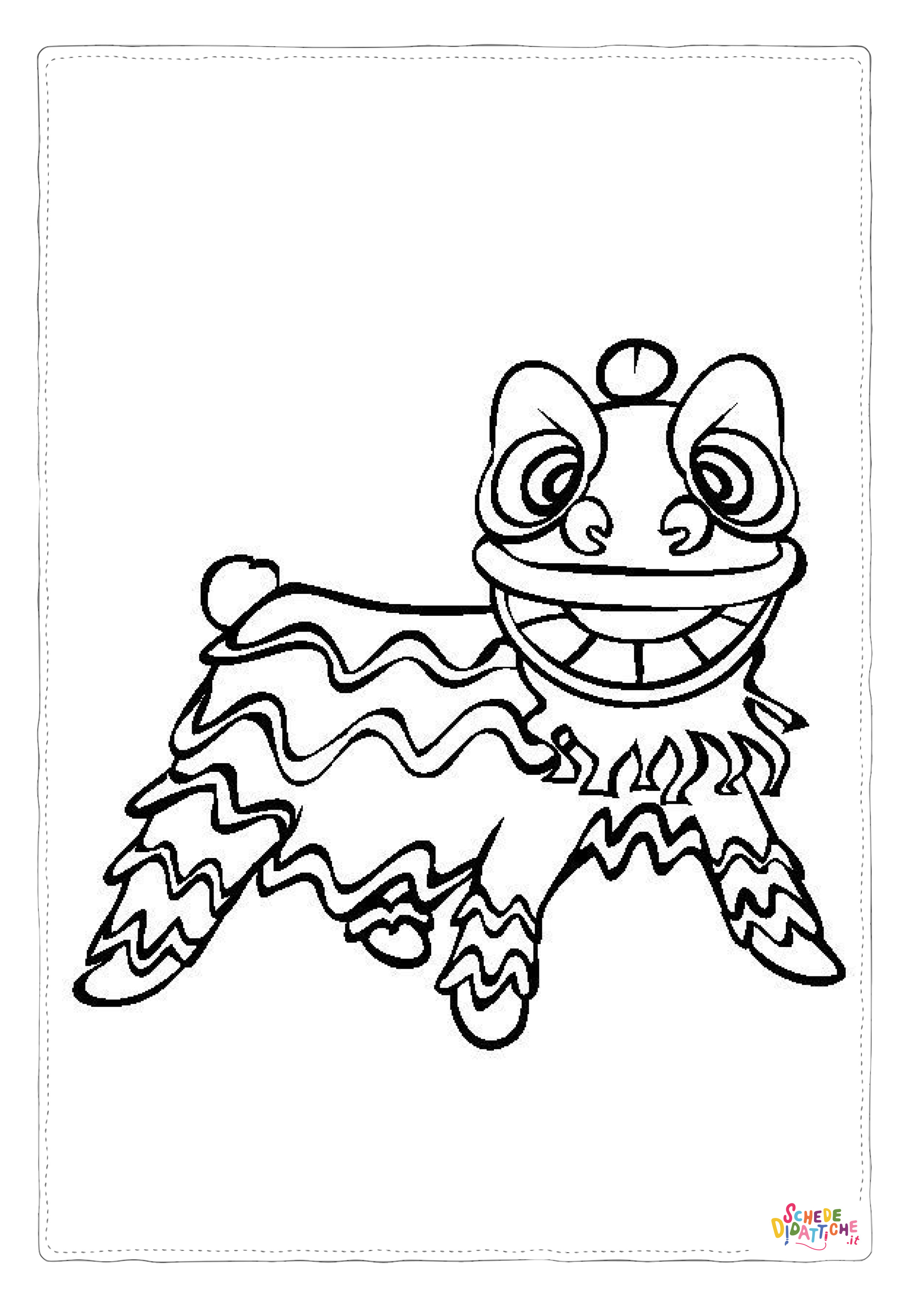 Disegno "Disegno di dragone da stampare e colorare 41" Disegno di dragone da stampare e colorare 41