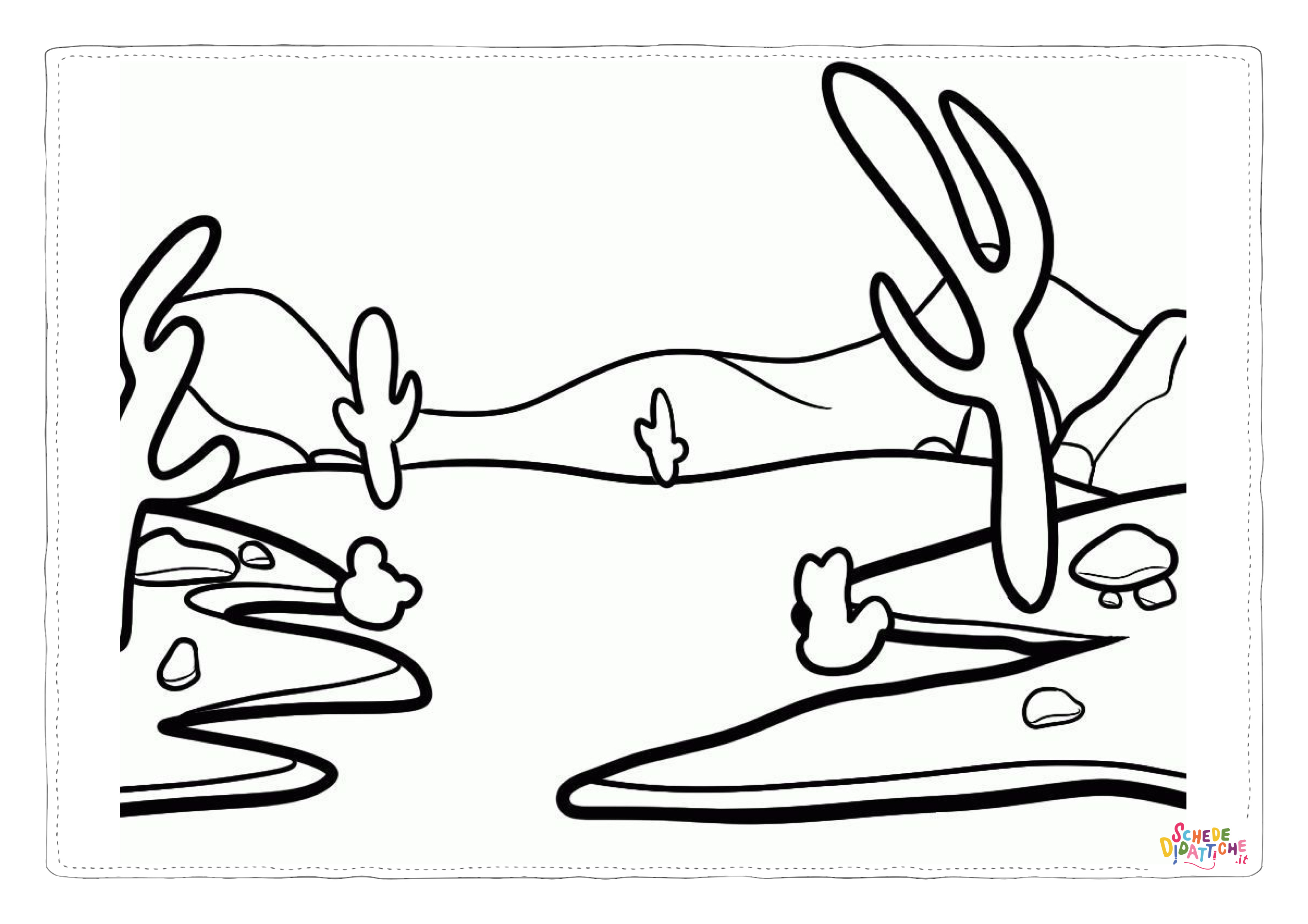 Disegno "Disegno di paesaggio da stampare e colorare 11" Disegno di paesaggio da stampare e colorare 11