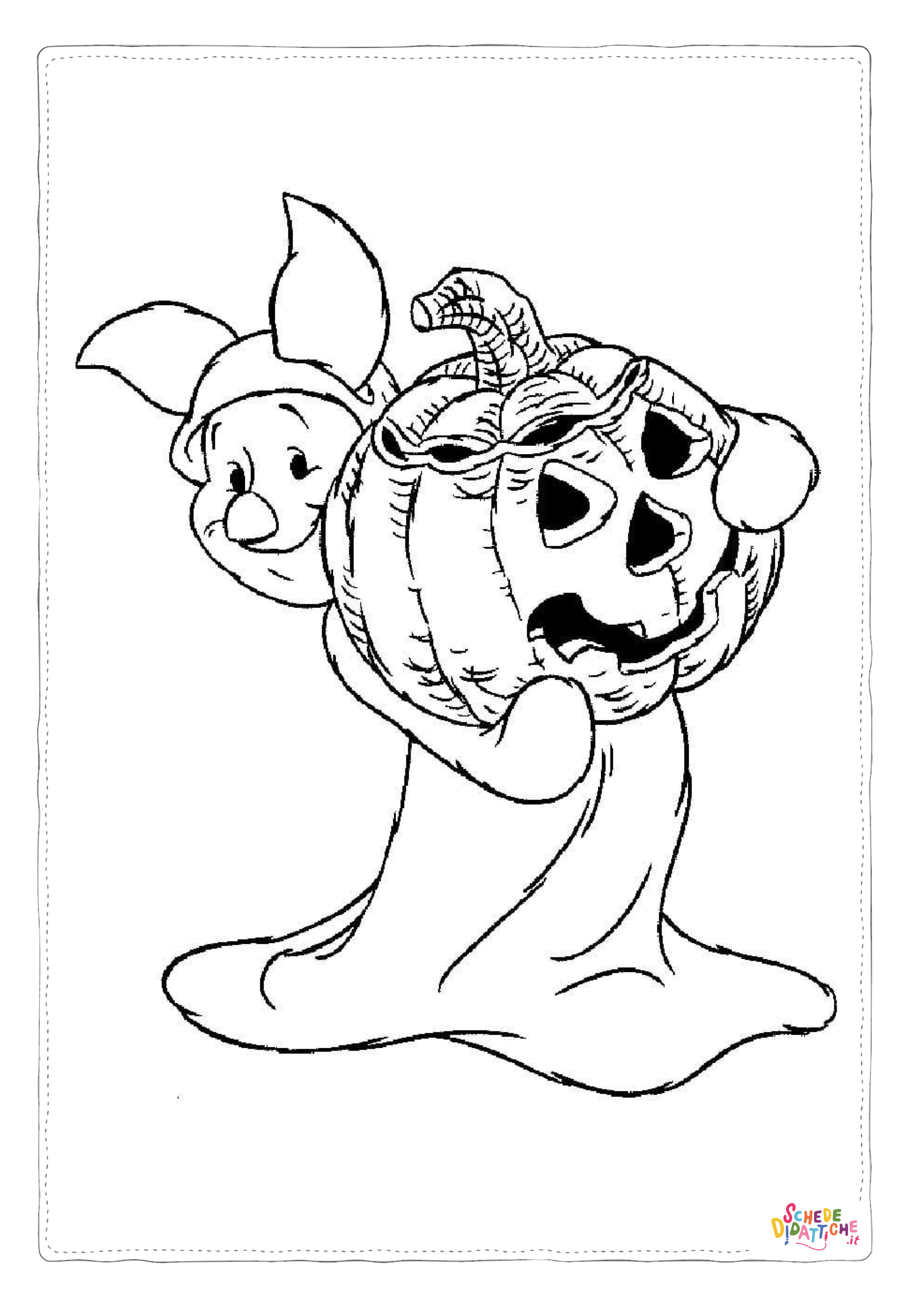 Disegno "Disegno di bambino ad Halloween da stampare e colorare 40" Disegno di bambino ad Halloween da stampare e colorare 40